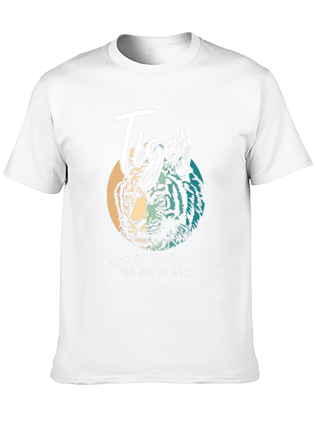 Tiger Graphic Tee - Makes Me Happy Black Shirt