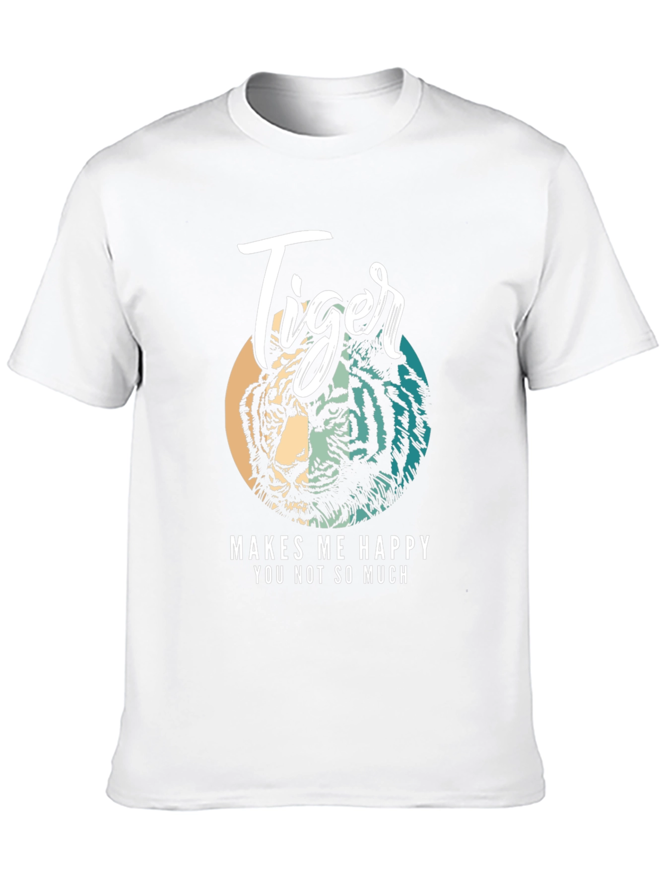 Tiger Graphic Tee - Makes Me Happy Black Shirt