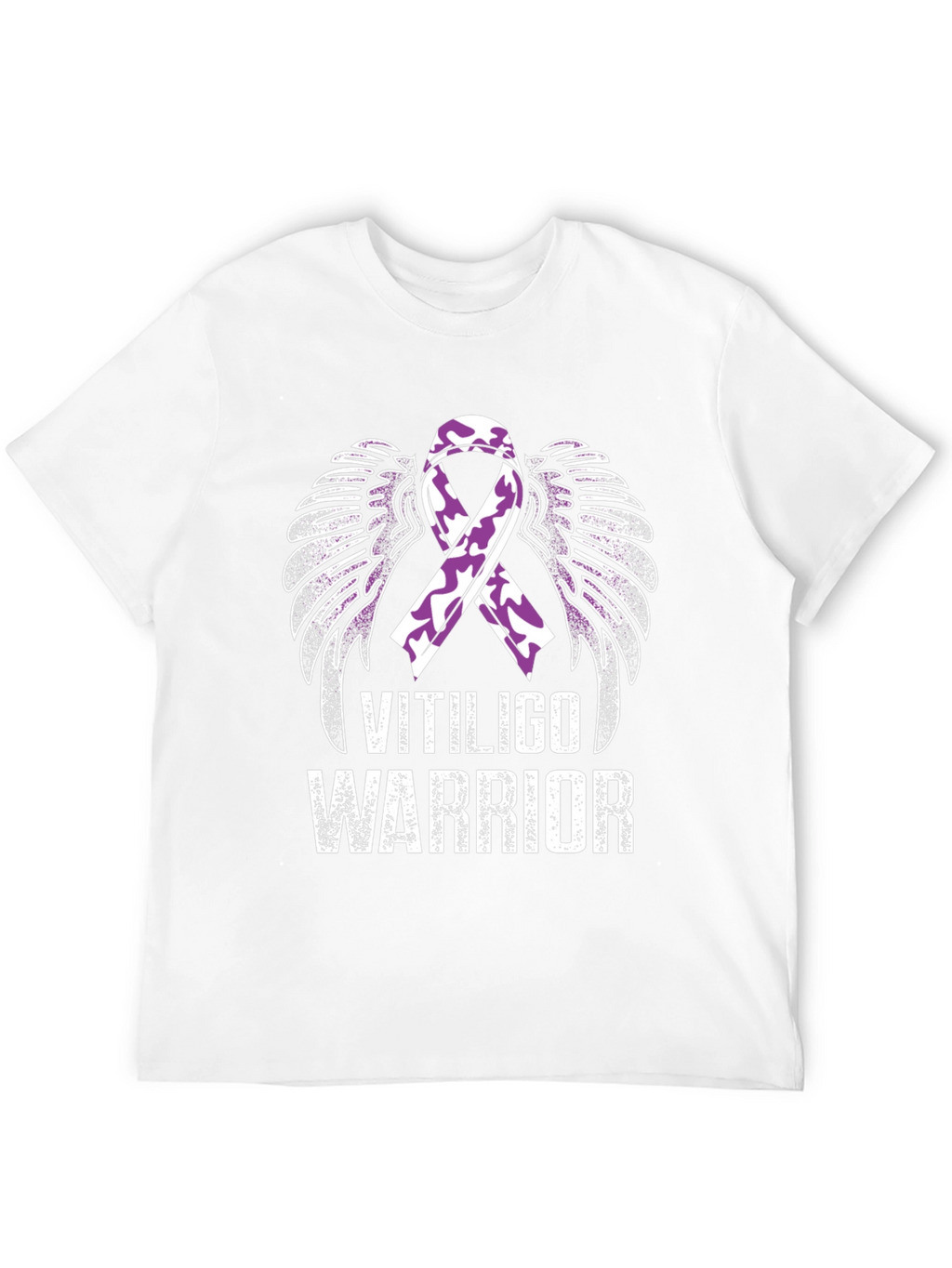 Vitiligo Warrior Ribbon Wings T-Shirt