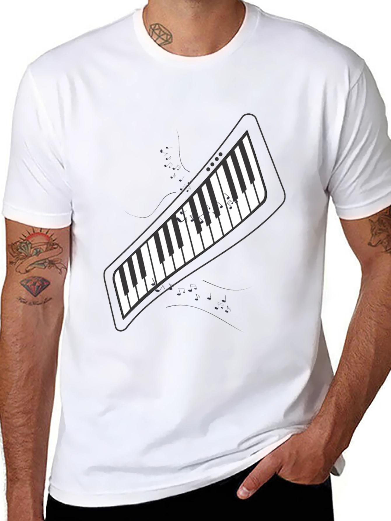 Piano Keys T-Shirt - Music Lover Tee