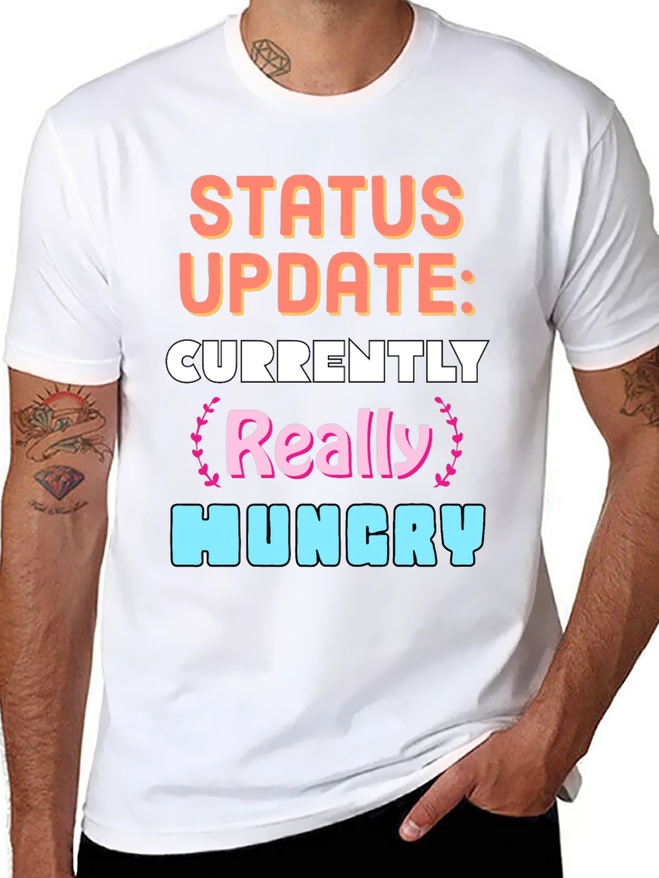 Funny Status Update: Hungry Graphic Tee
