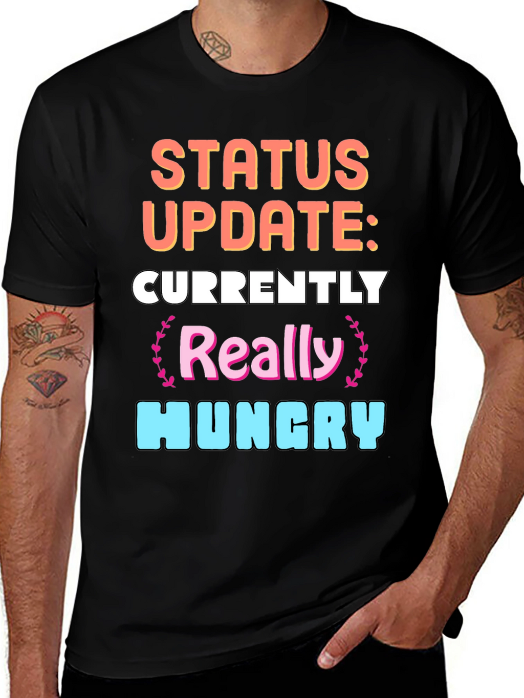 Funny Status Update: Hungry Graphic Tee