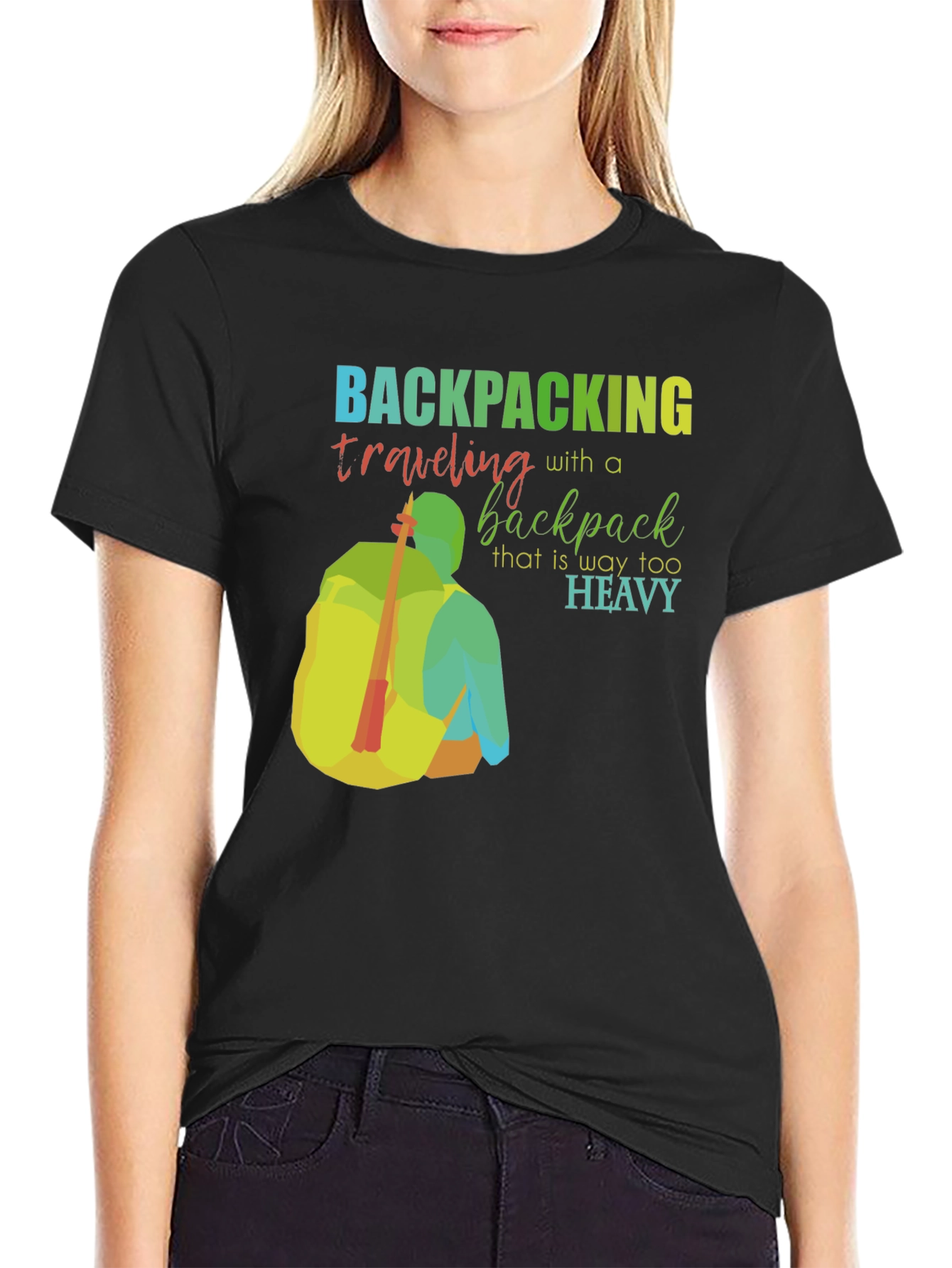 Backpacking Too Heavy Graphic T-Shirt