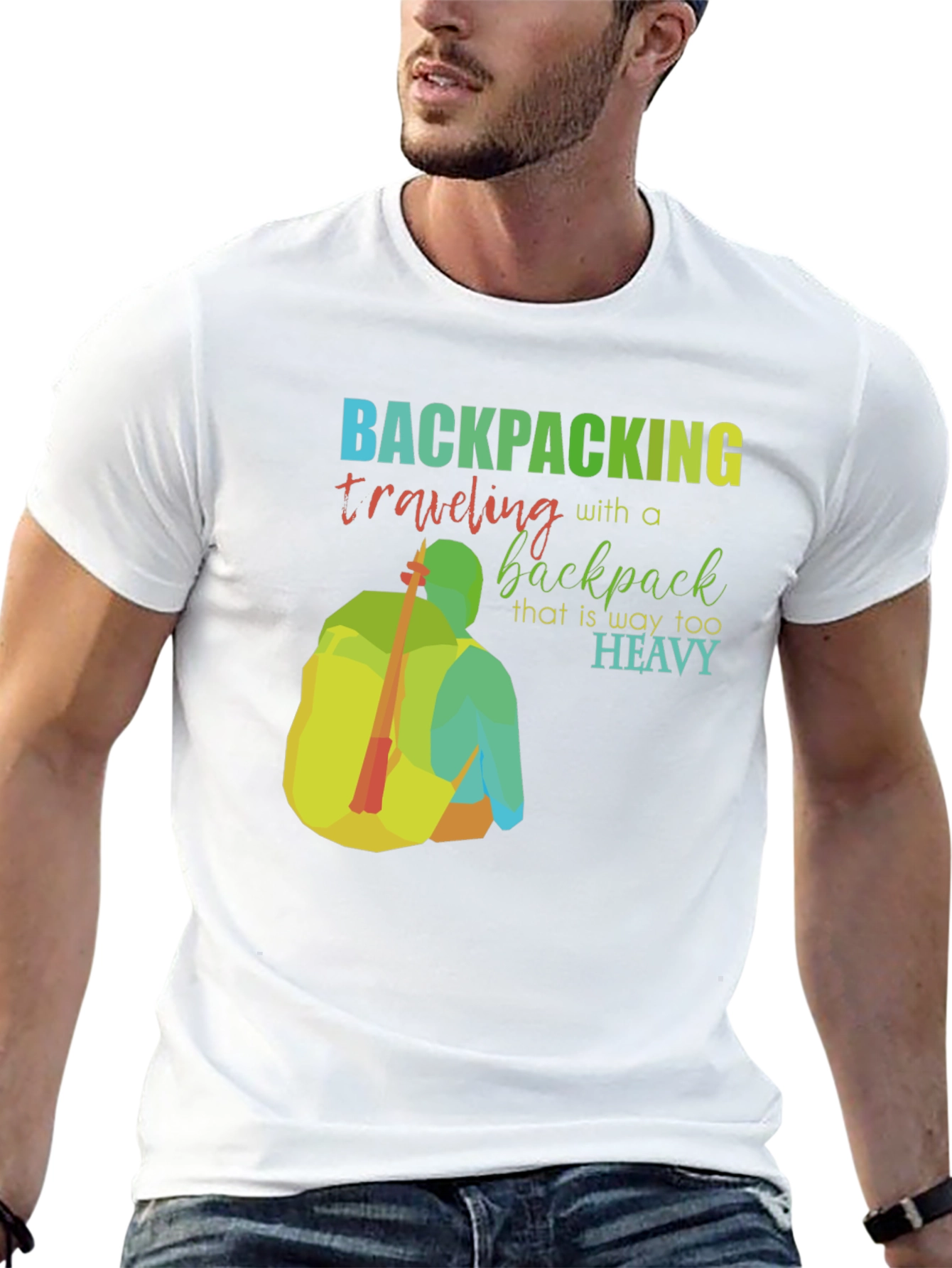 Backpacking Too Heavy Graphic T-Shirt