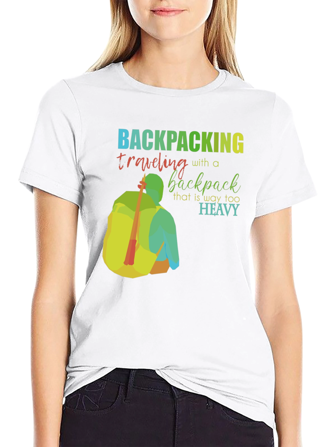 Backpacking Too Heavy Graphic T-Shirt