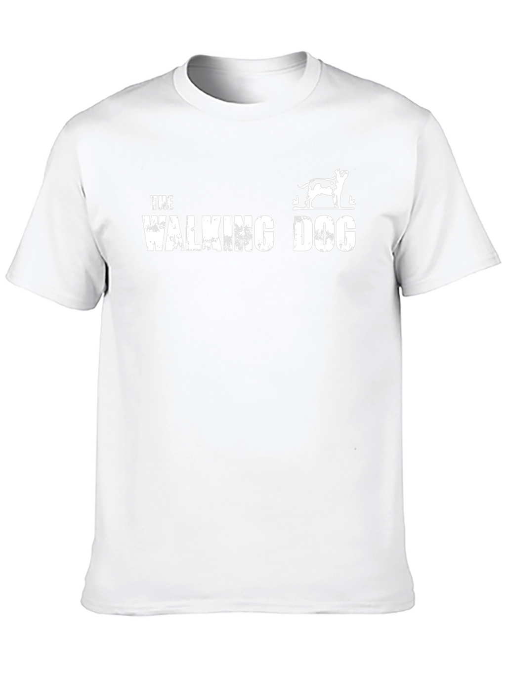 The Walking Dog Tee - Black Cotton Graphic T-Shirt