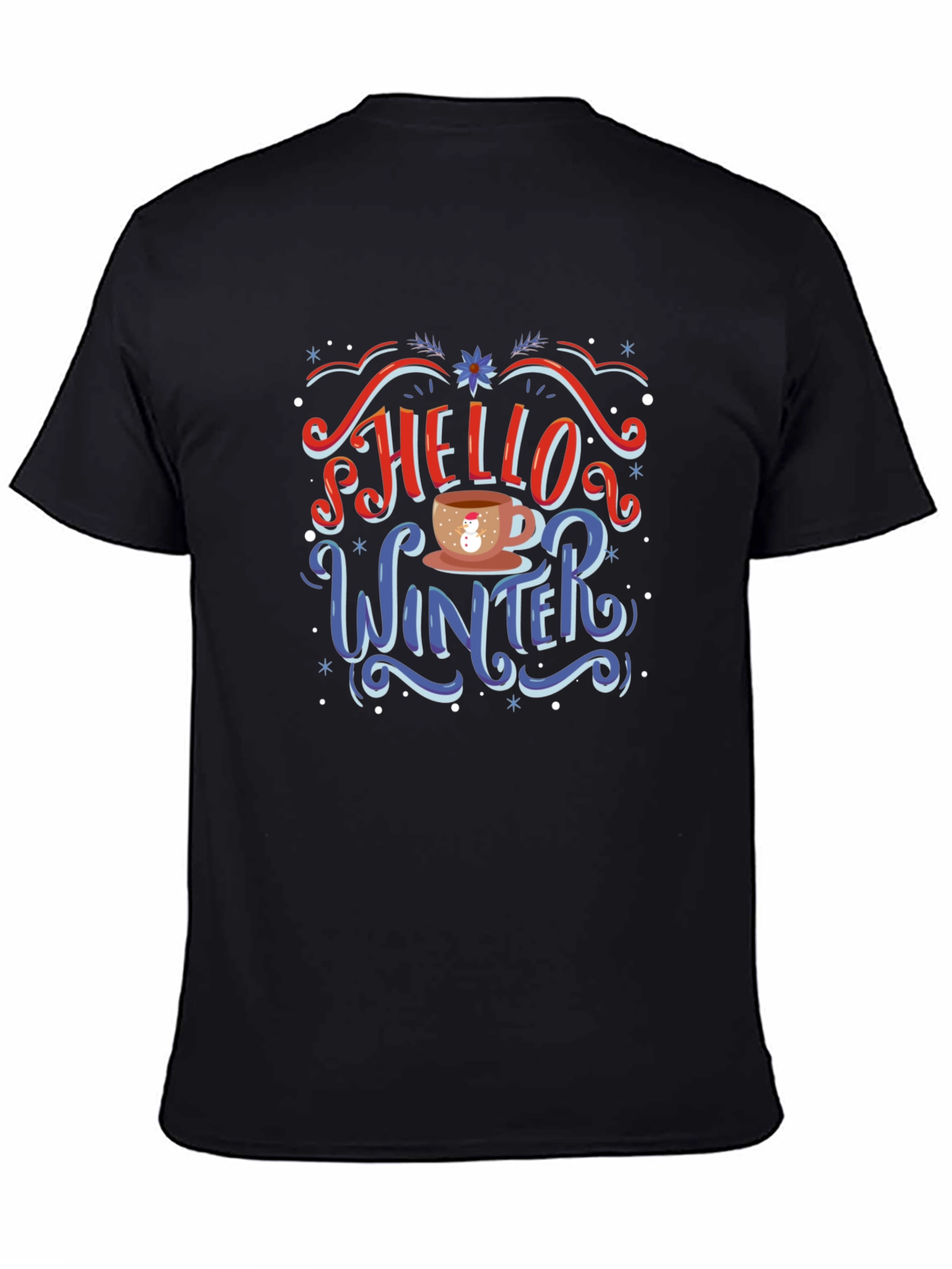 Hello Winter T-Shirt - Holiday Novelty Tee