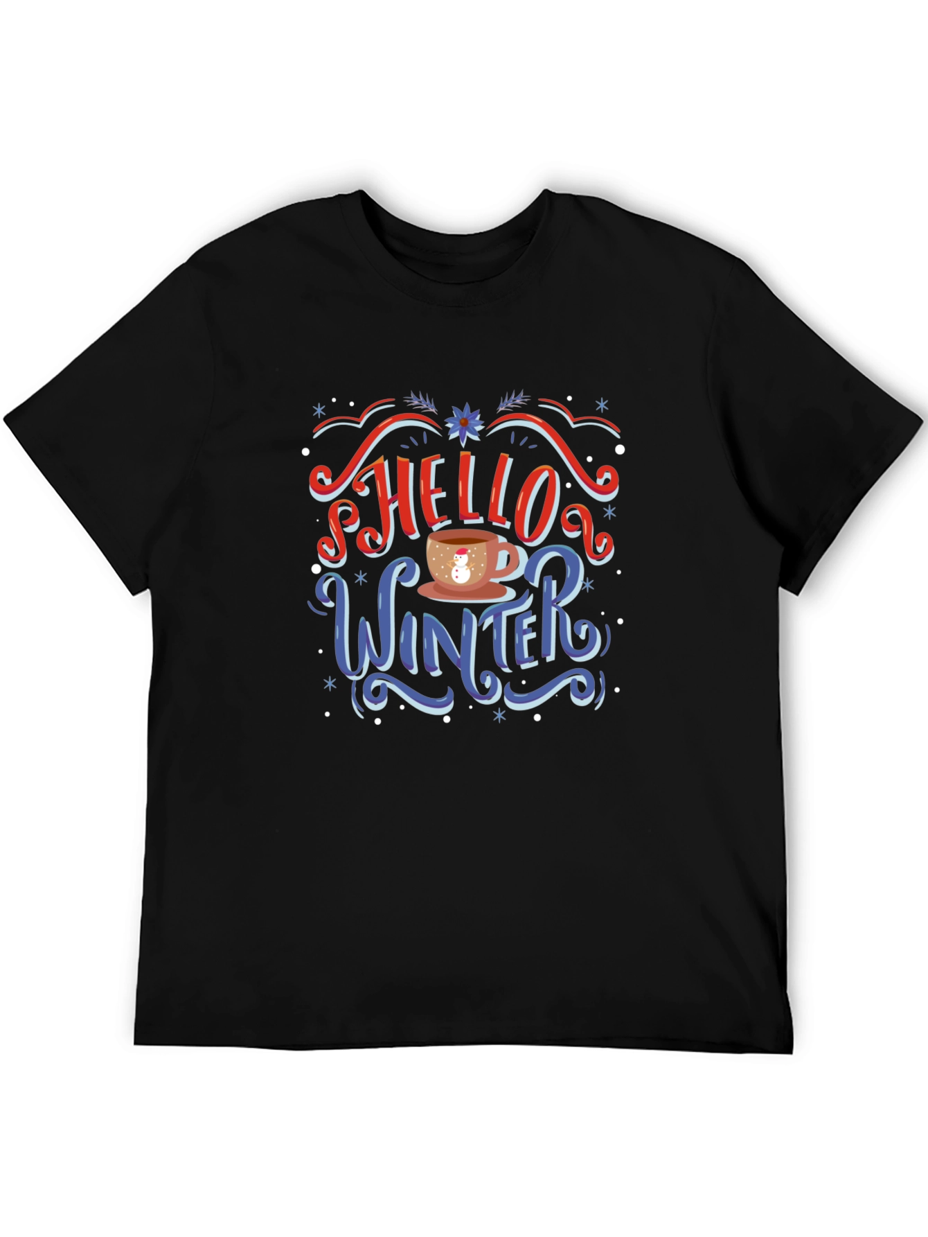 Hello Winter T-Shirt - Holiday Novelty Tee