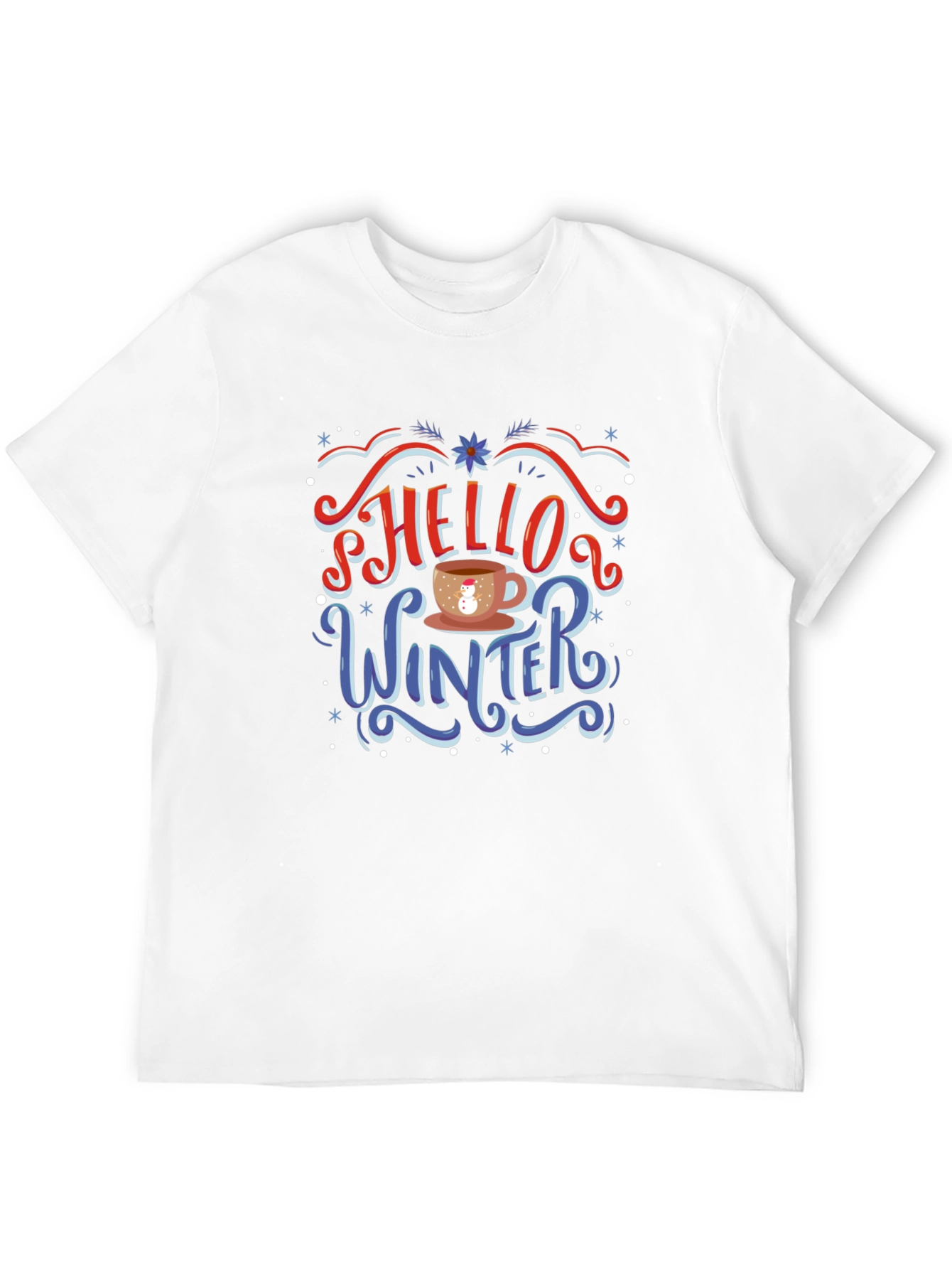 Hello Winter T-Shirt - Holiday Novelty Tee