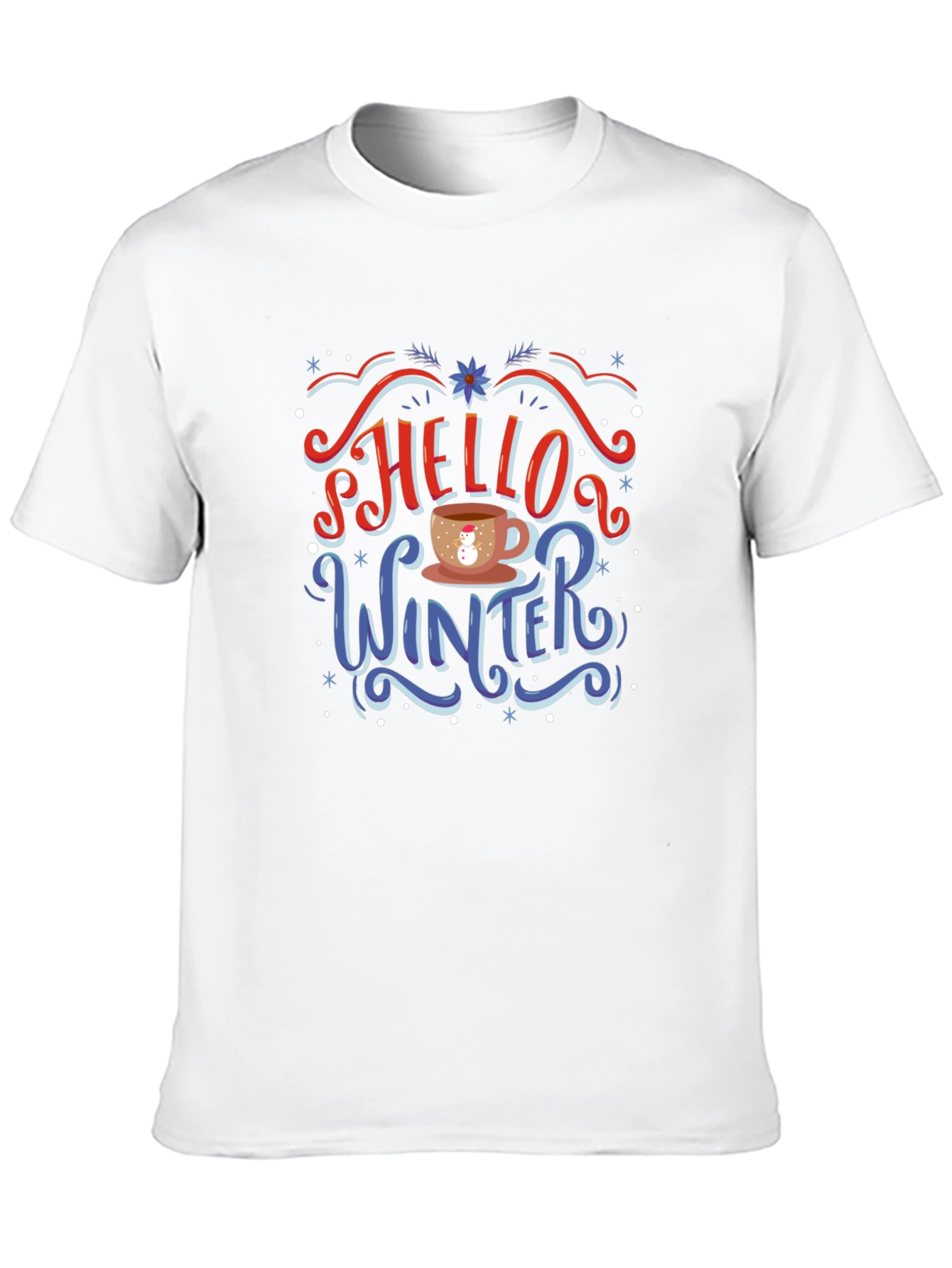 Hello Winter T-Shirt - Holiday Novelty Tee