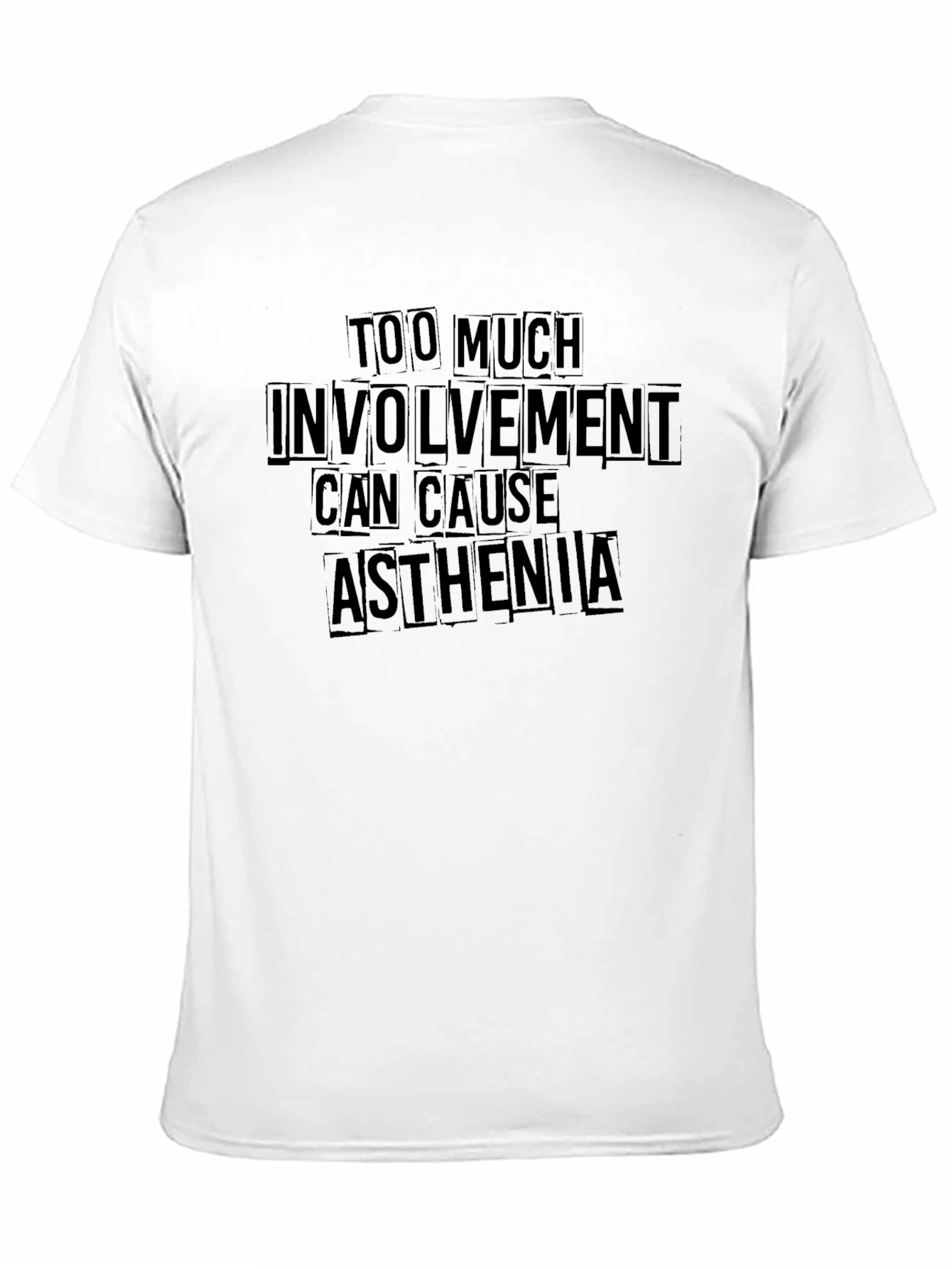 Too Much Involvement Asthenia Black T-Shirt