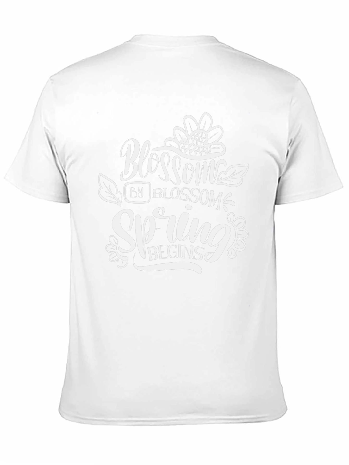 Blossom Spring Begins Graphic Tee - Black