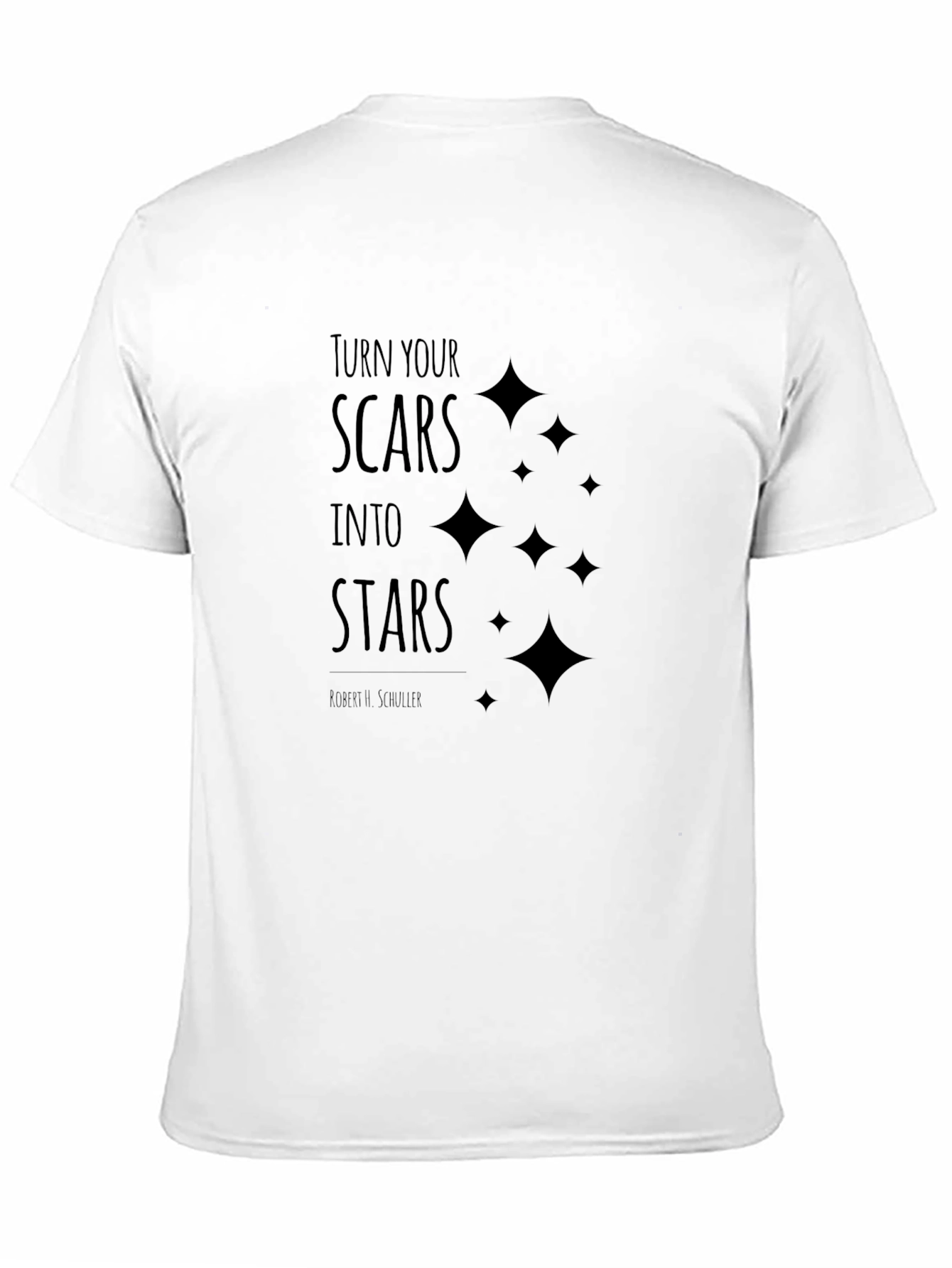 Inspirational Scars to Stars Black T-Shirt