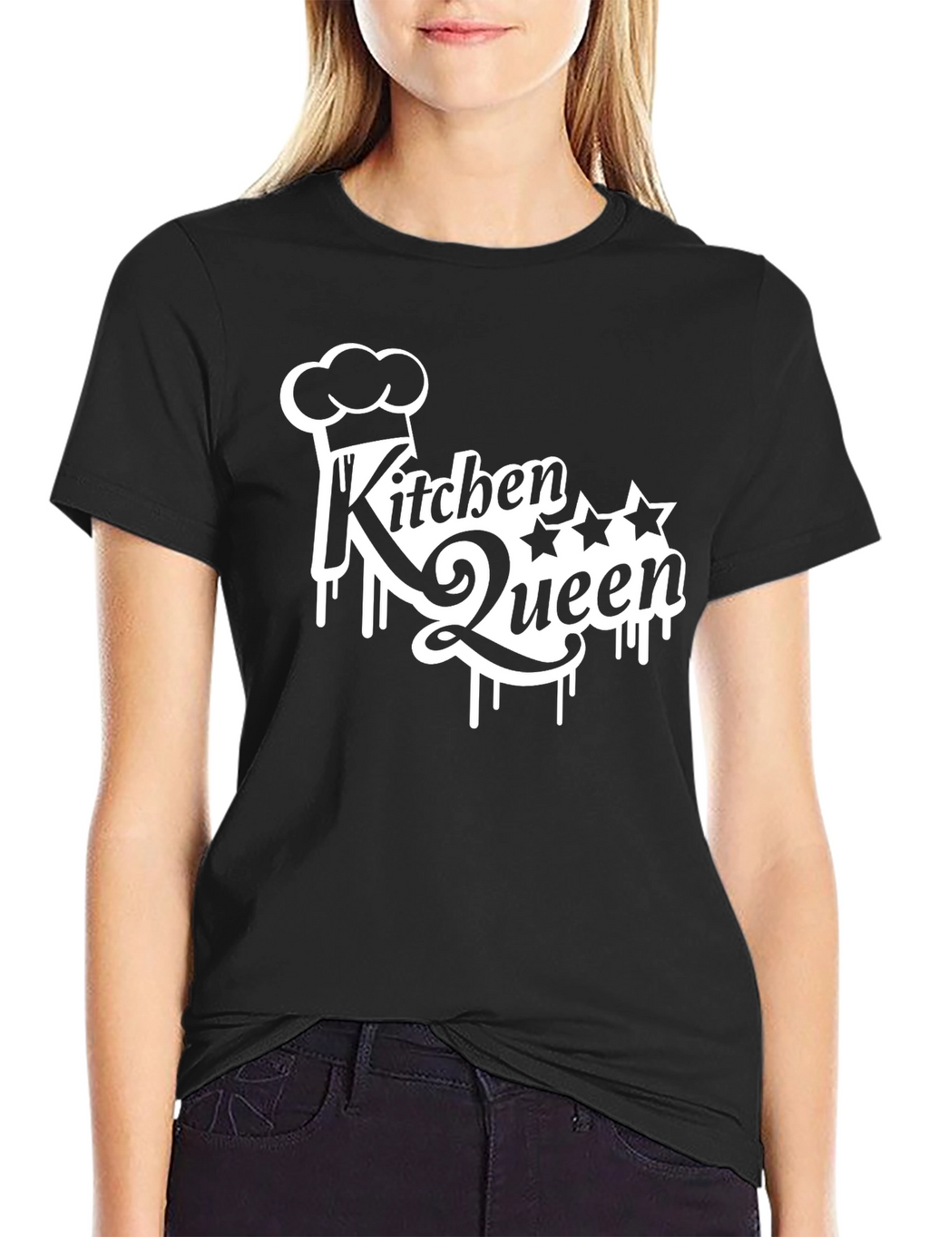 Kitchen Queen Graphic T-Shirt - Black