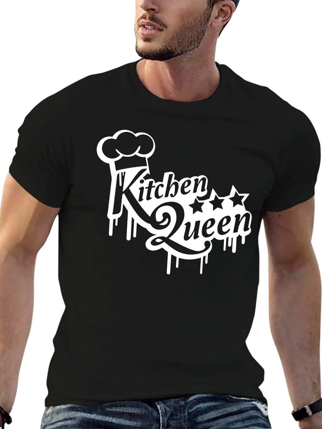 Kitchen Queen Graphic T-Shirt - Black
