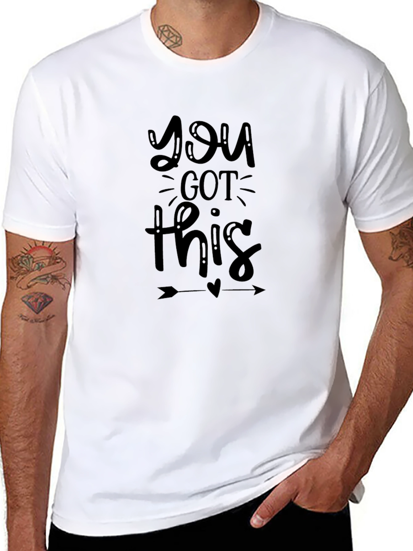 Motivational You Got This Black T-Shirt