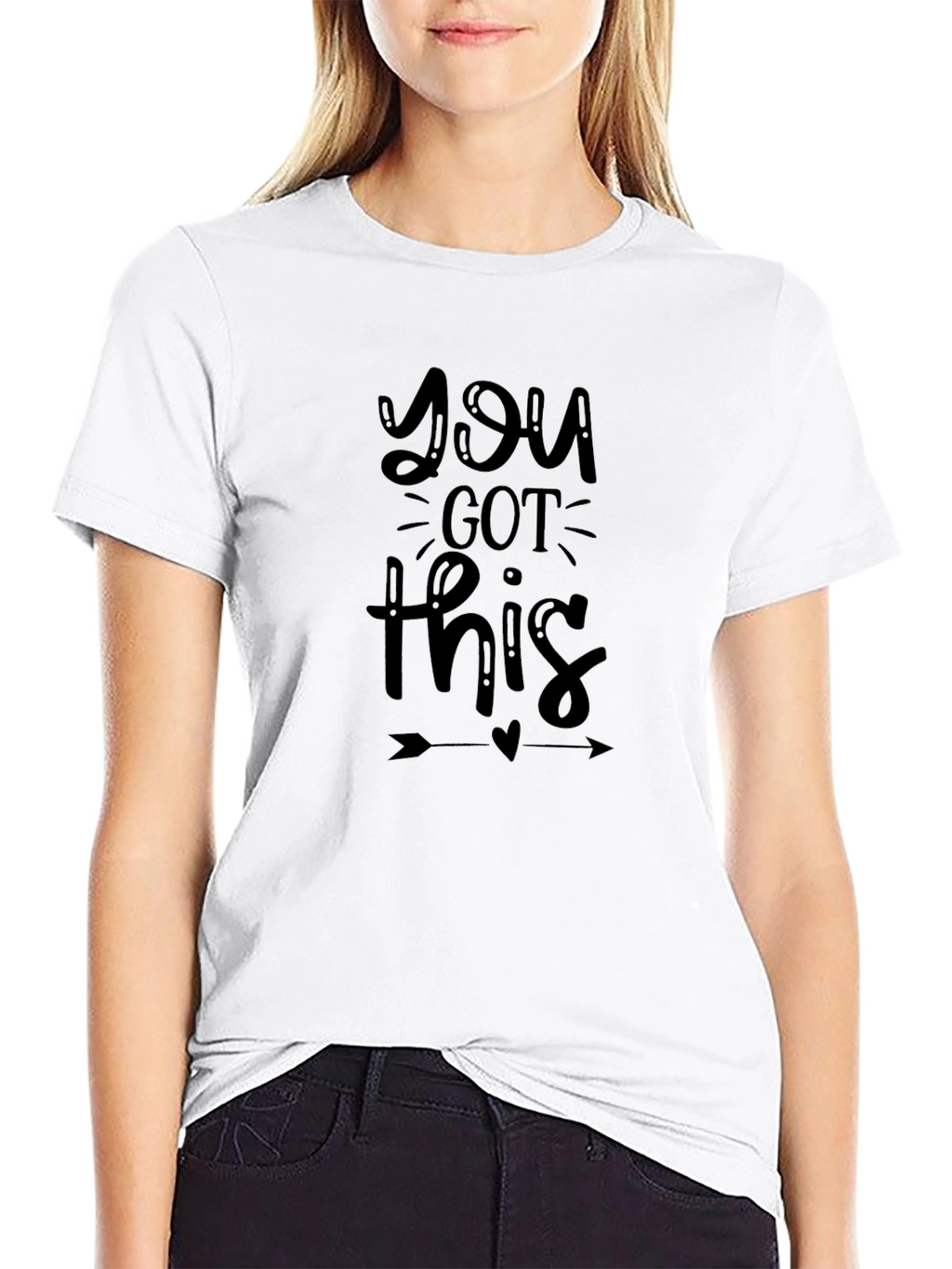 Motivational You Got This Black T-Shirt