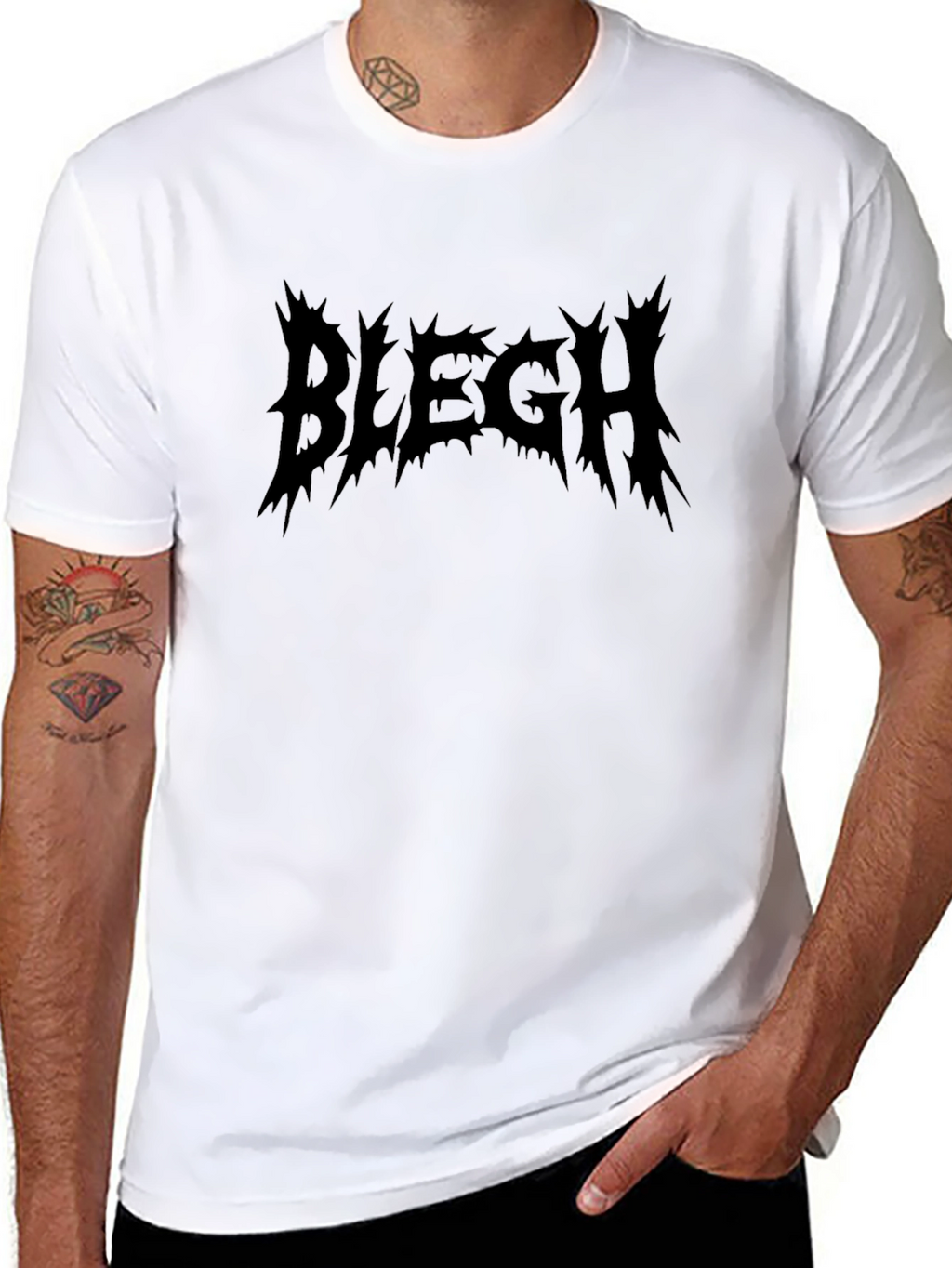 Bilegh Black T-Shirt - Edgy Graphic Tee