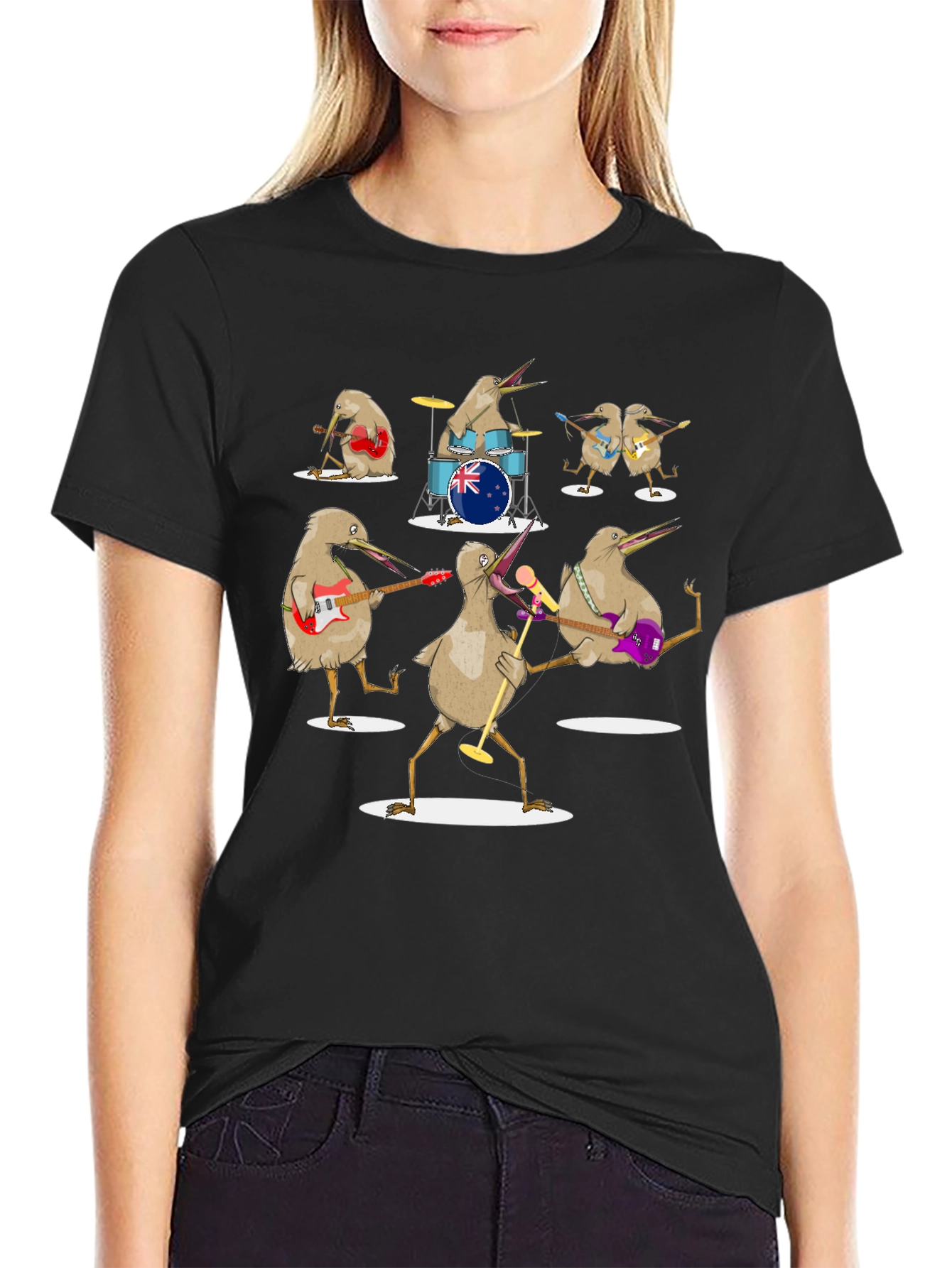 Kiwi Band T-Shirt - Unique Graphic Tee