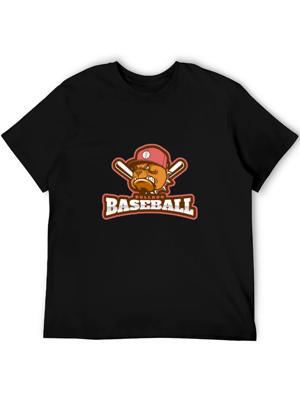 Bulldog Baseball Graphic T-Shirt