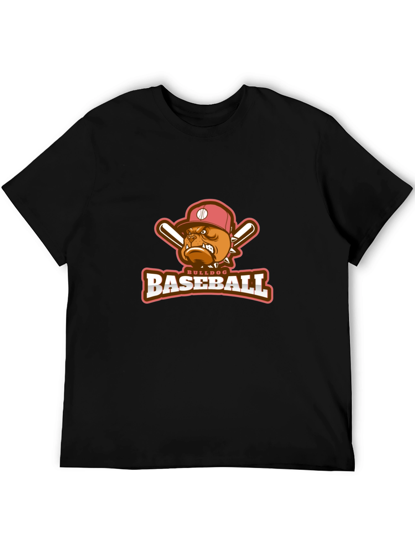 Bulldog Baseball Graphic T-Shirt