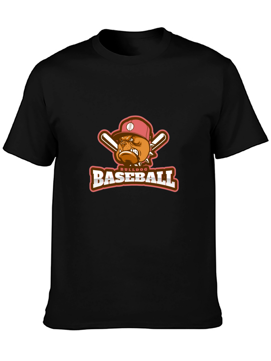 Bulldog Baseball Graphic T-Shirt
