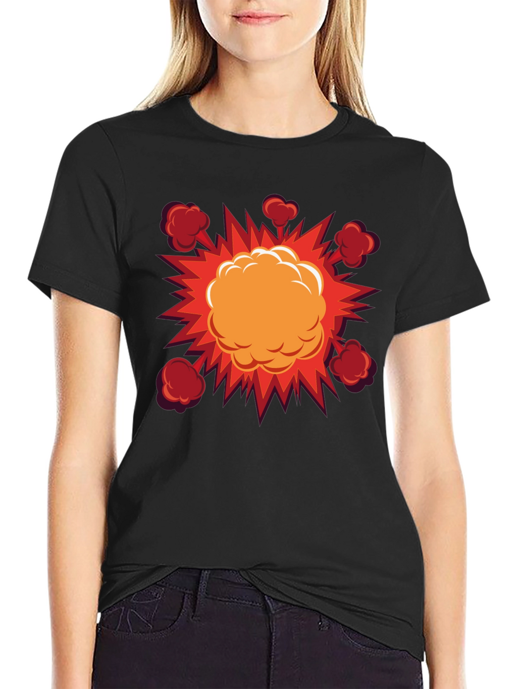 Explosion Graphic Black T-Shirt