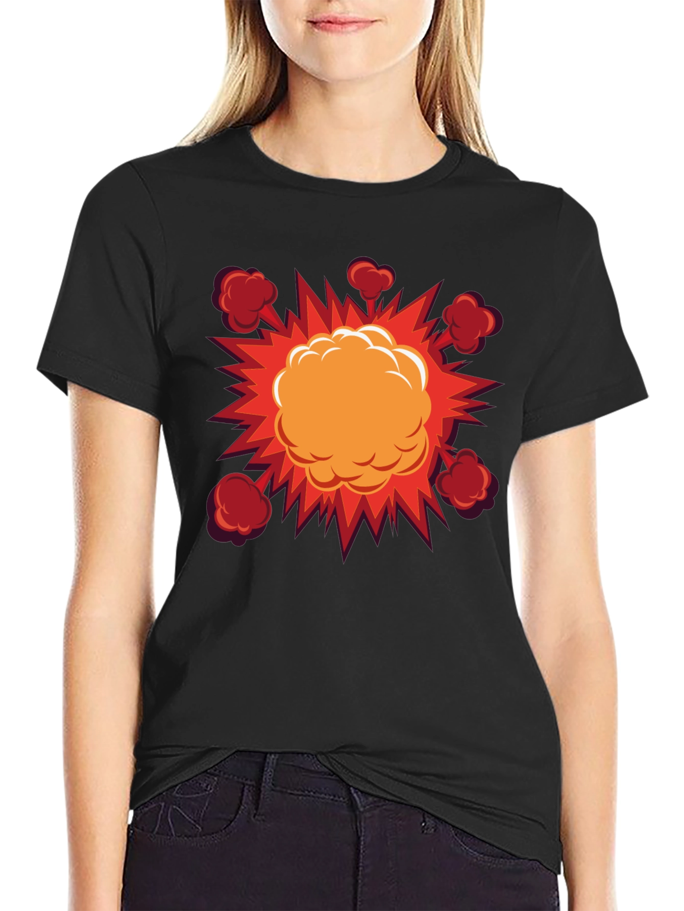 Explosion Graphic Black T-Shirt