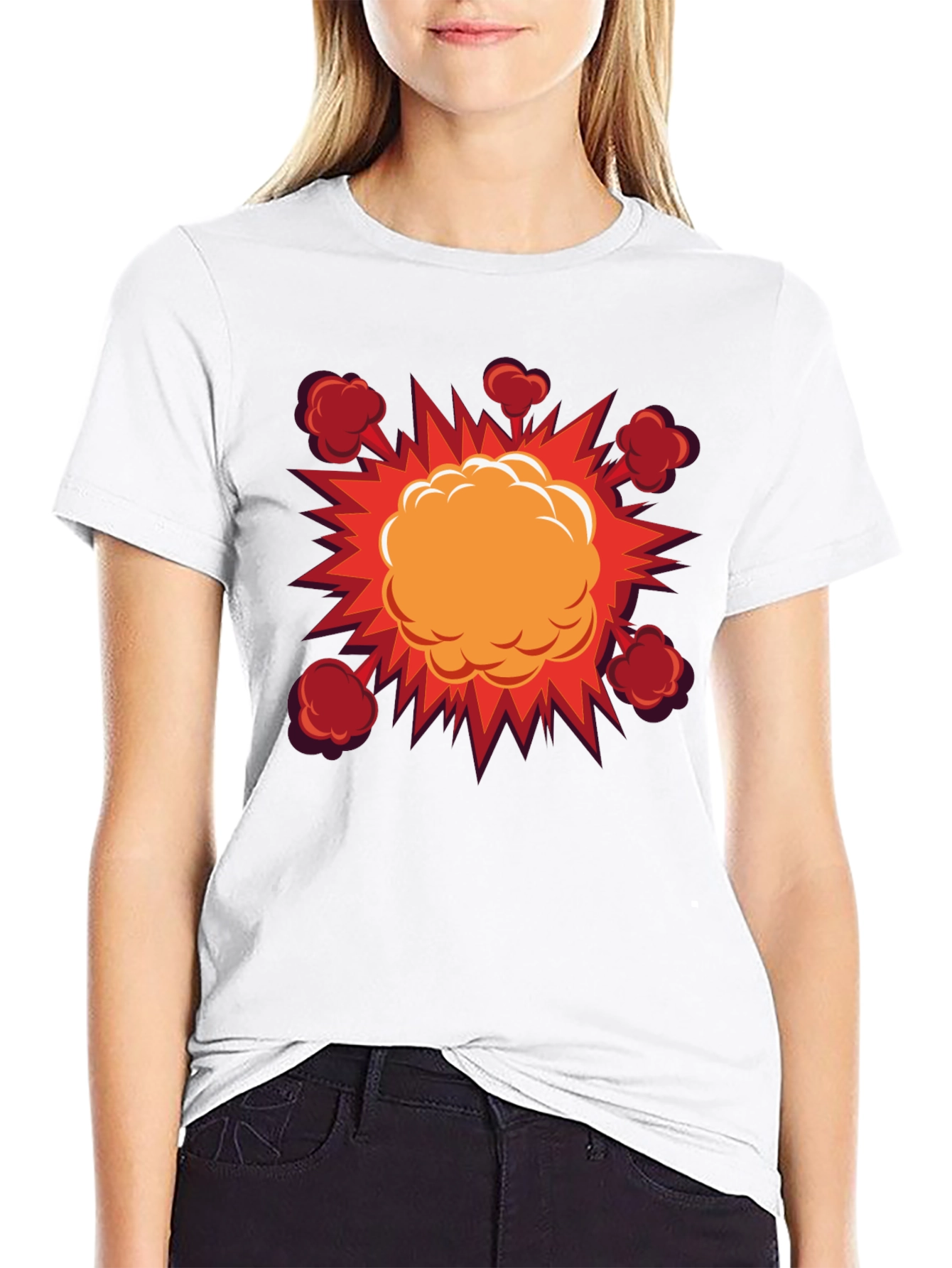 Explosion Graphic Black T-Shirt