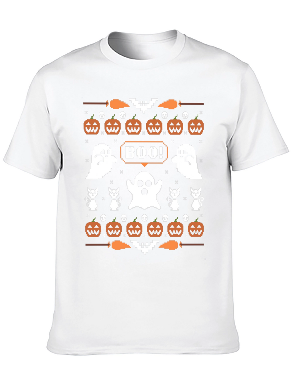 Boo Halloween Pixel Art T-Shirt