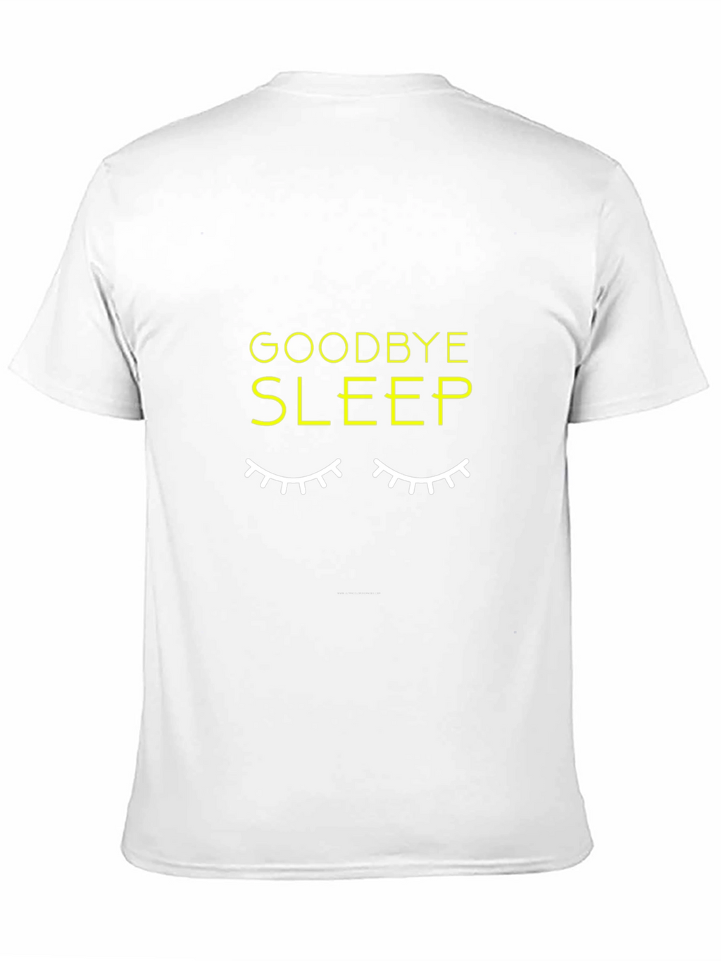 Goodbye Sleep Graphic Black T-Shirt
