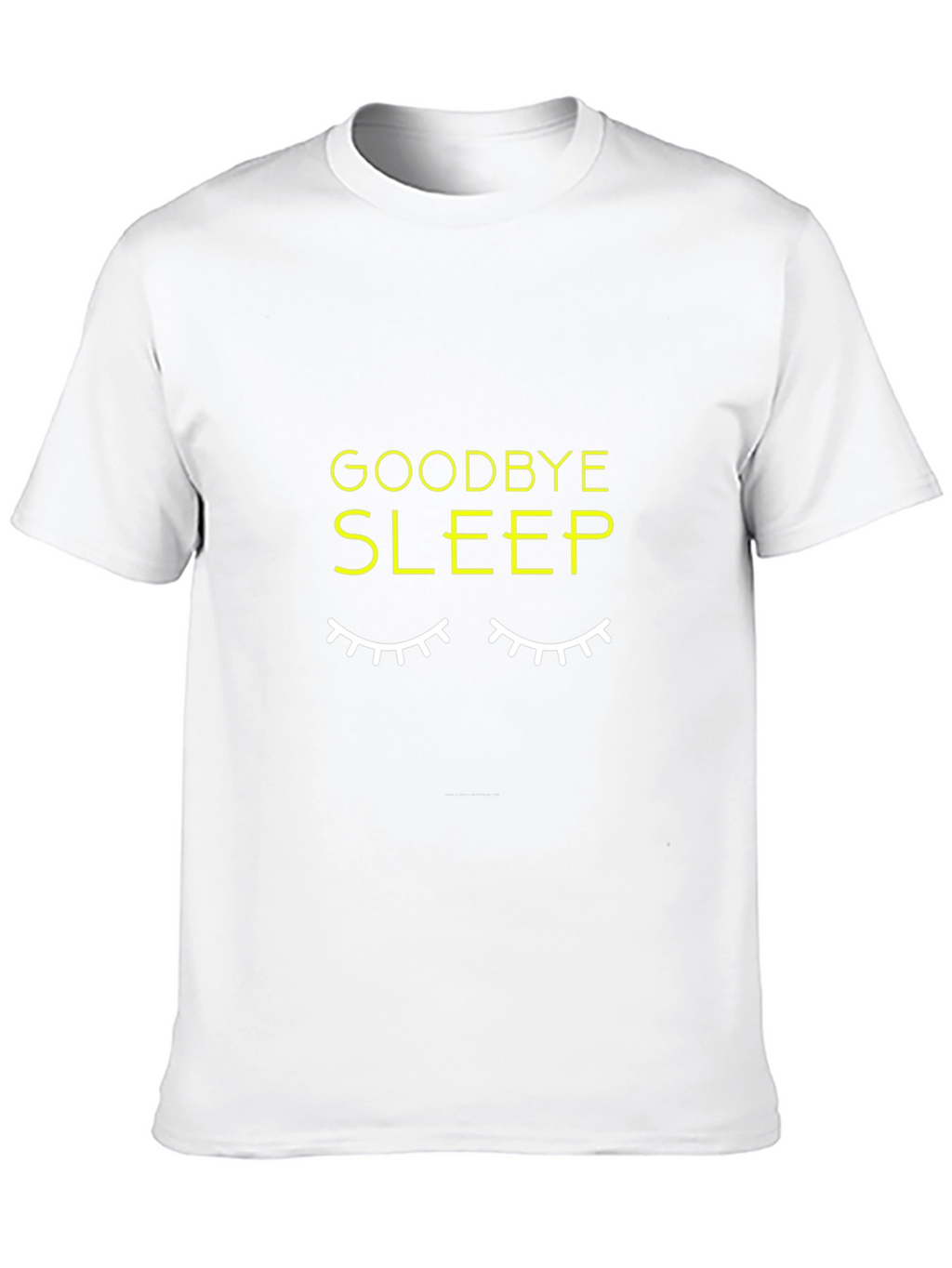Goodbye Sleep Graphic Black T-Shirt