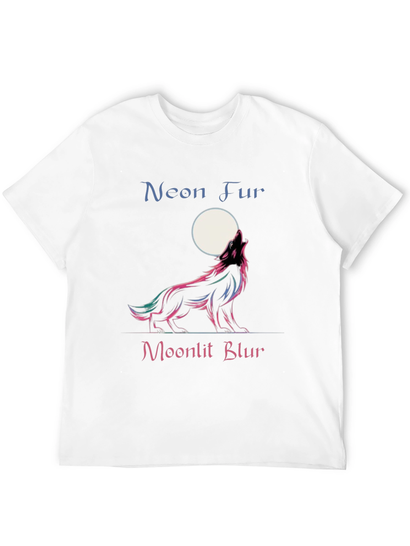 Neon Fur Moonlit Blur Graphic Tee