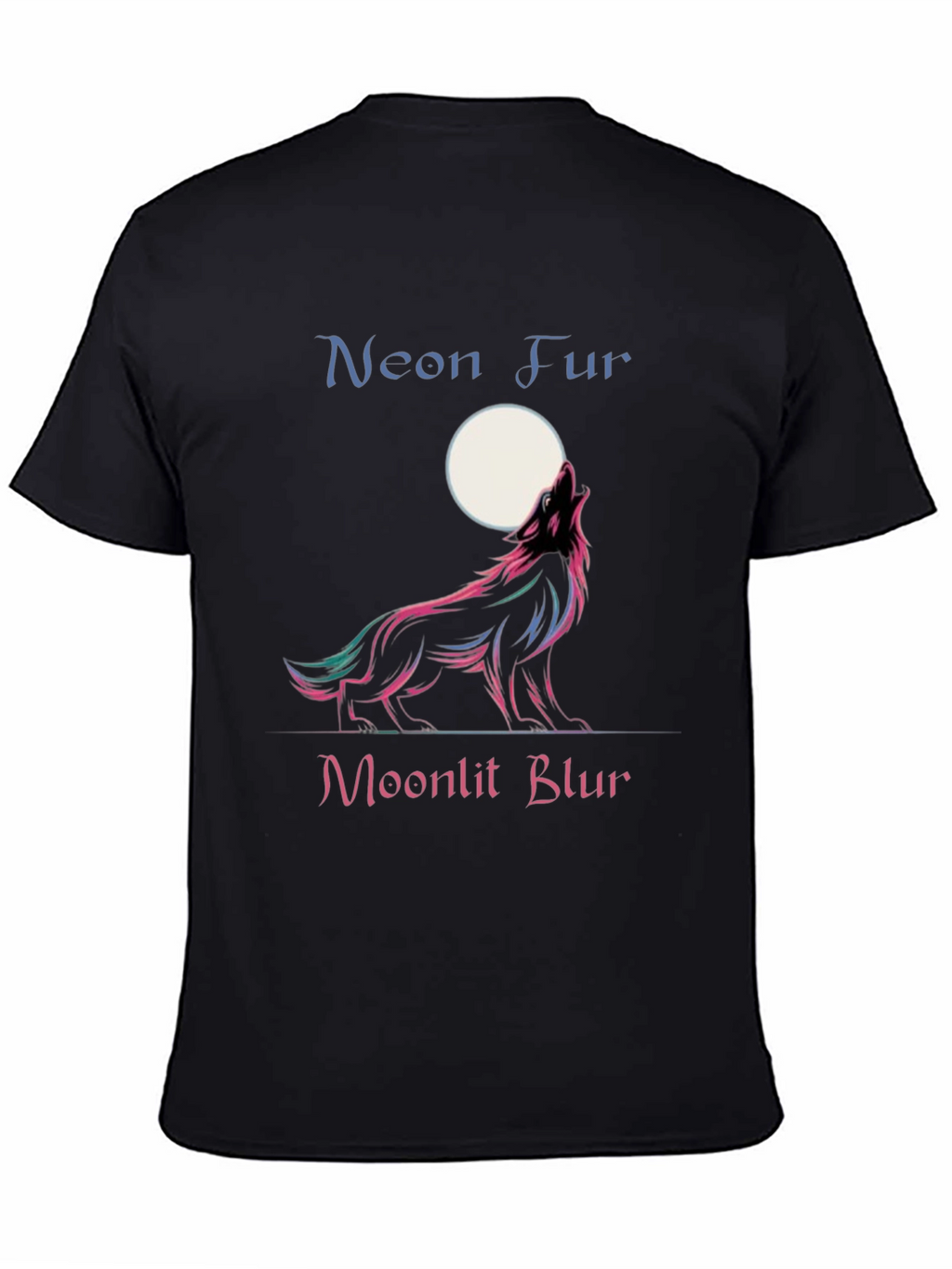 Neon Fur Moonlit Blur Graphic Tee