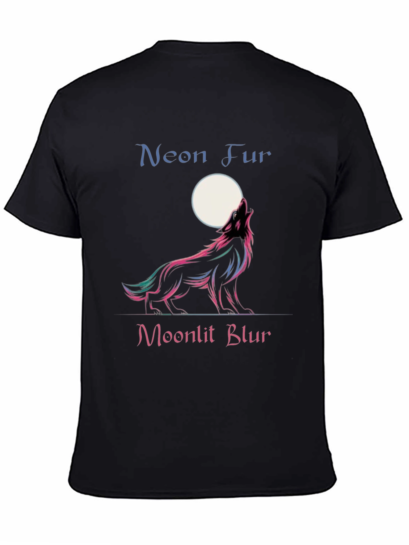 Neon Fur Moonlit Blur Graphic Tee