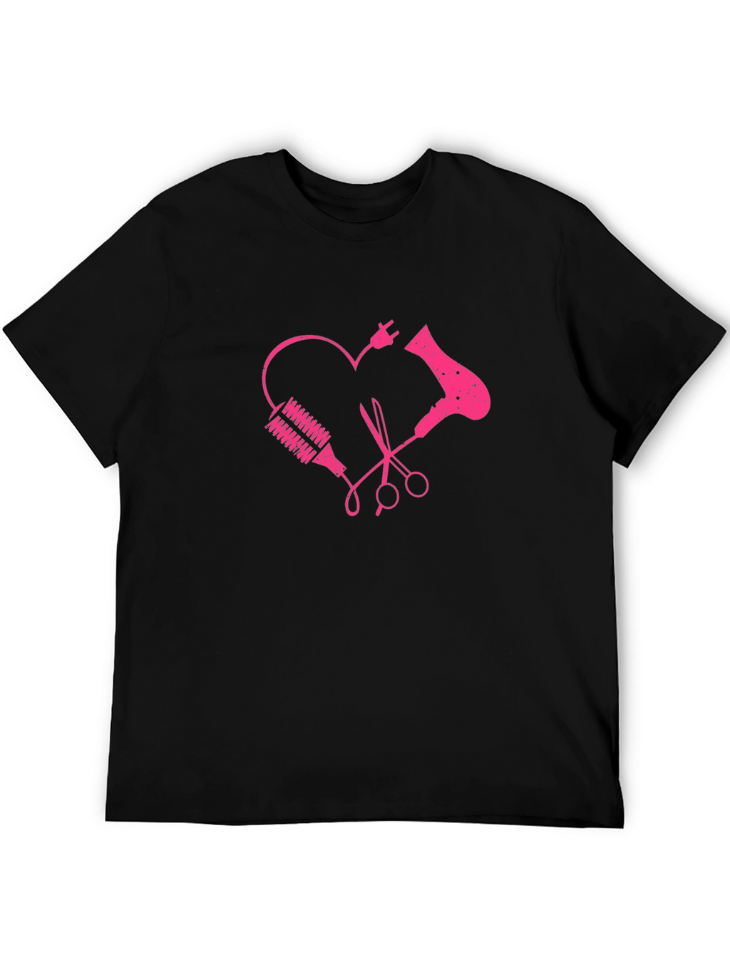 Hairdresser Heart Graphic Tee - Stylist Love