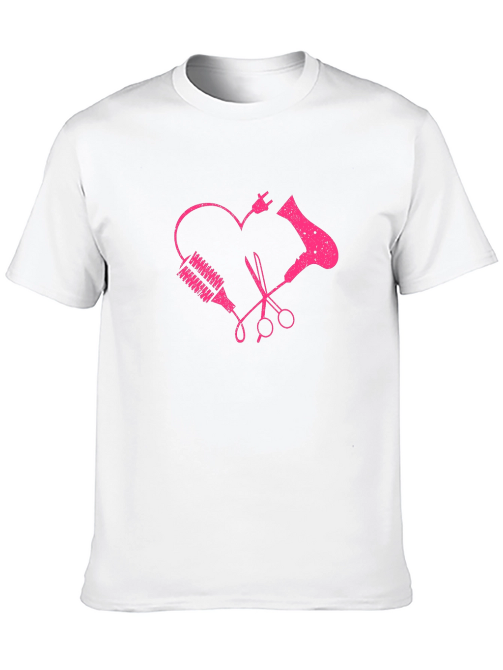 Hairdresser Heart Graphic Tee - Stylist Love