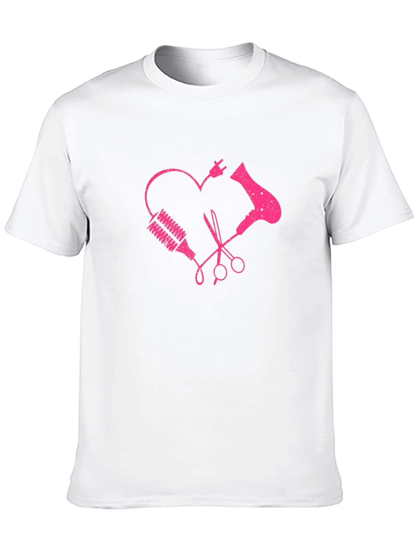 Hairdresser Heart Graphic Tee - Stylist Love