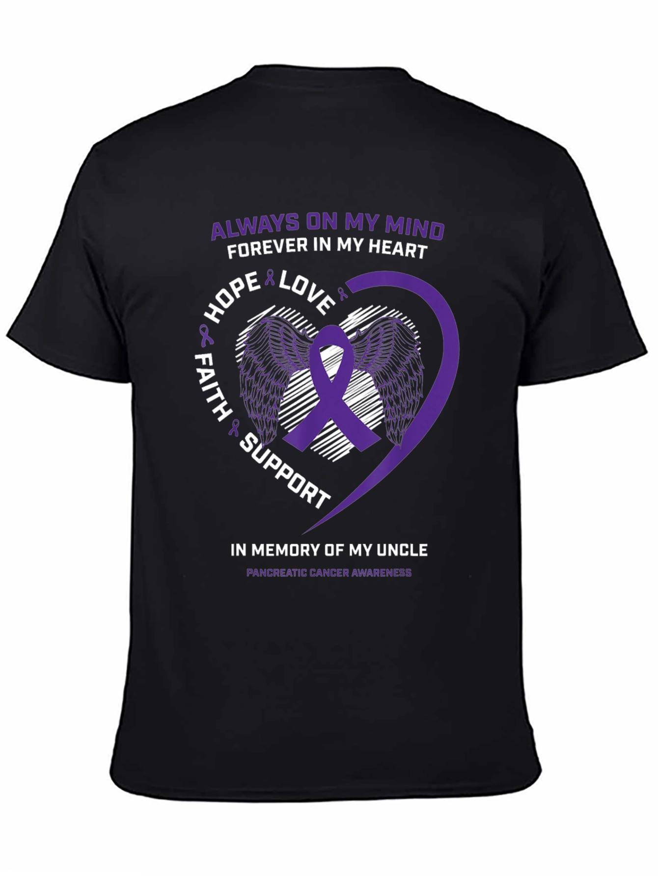Pancreatic Cancer Awareness T-Shirt In Memory Of My Uncle