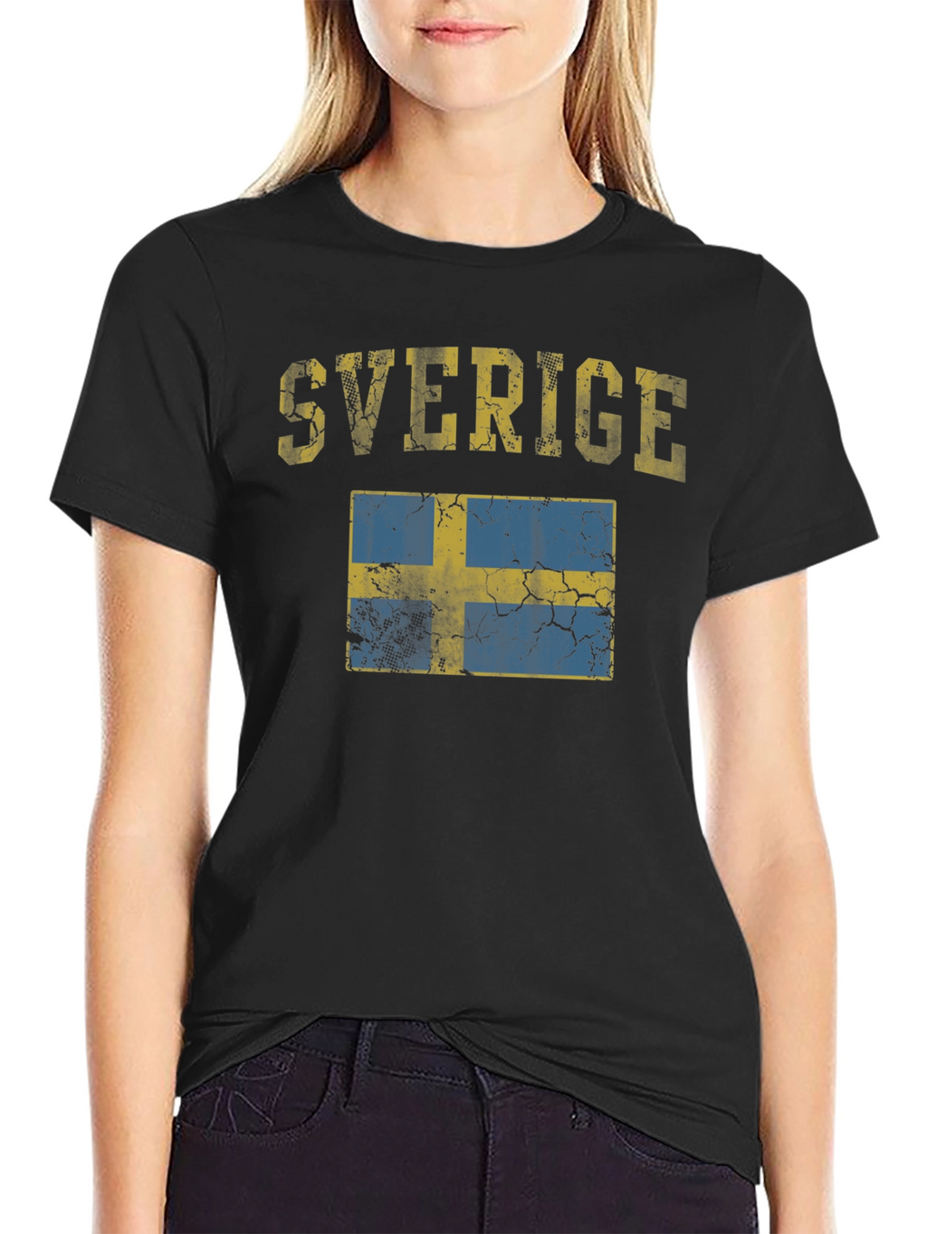Sverige Flag Graphic T-Shirt