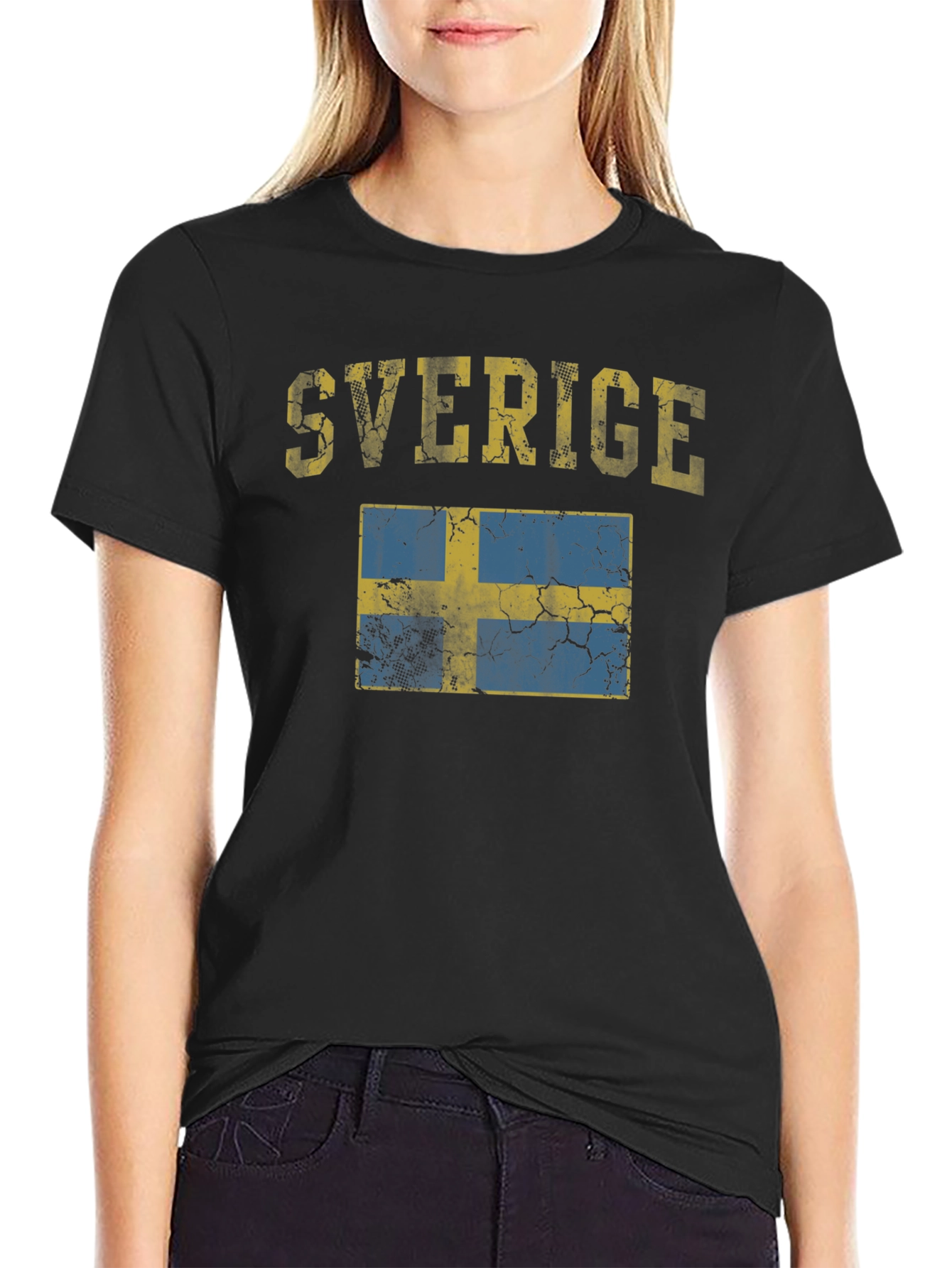 Sverige Flag Graphic T-Shirt