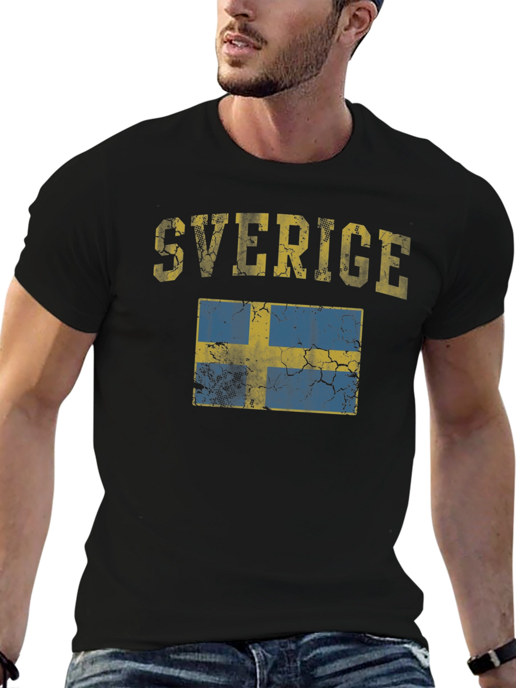 Sverige Flag Graphic T-Shirt