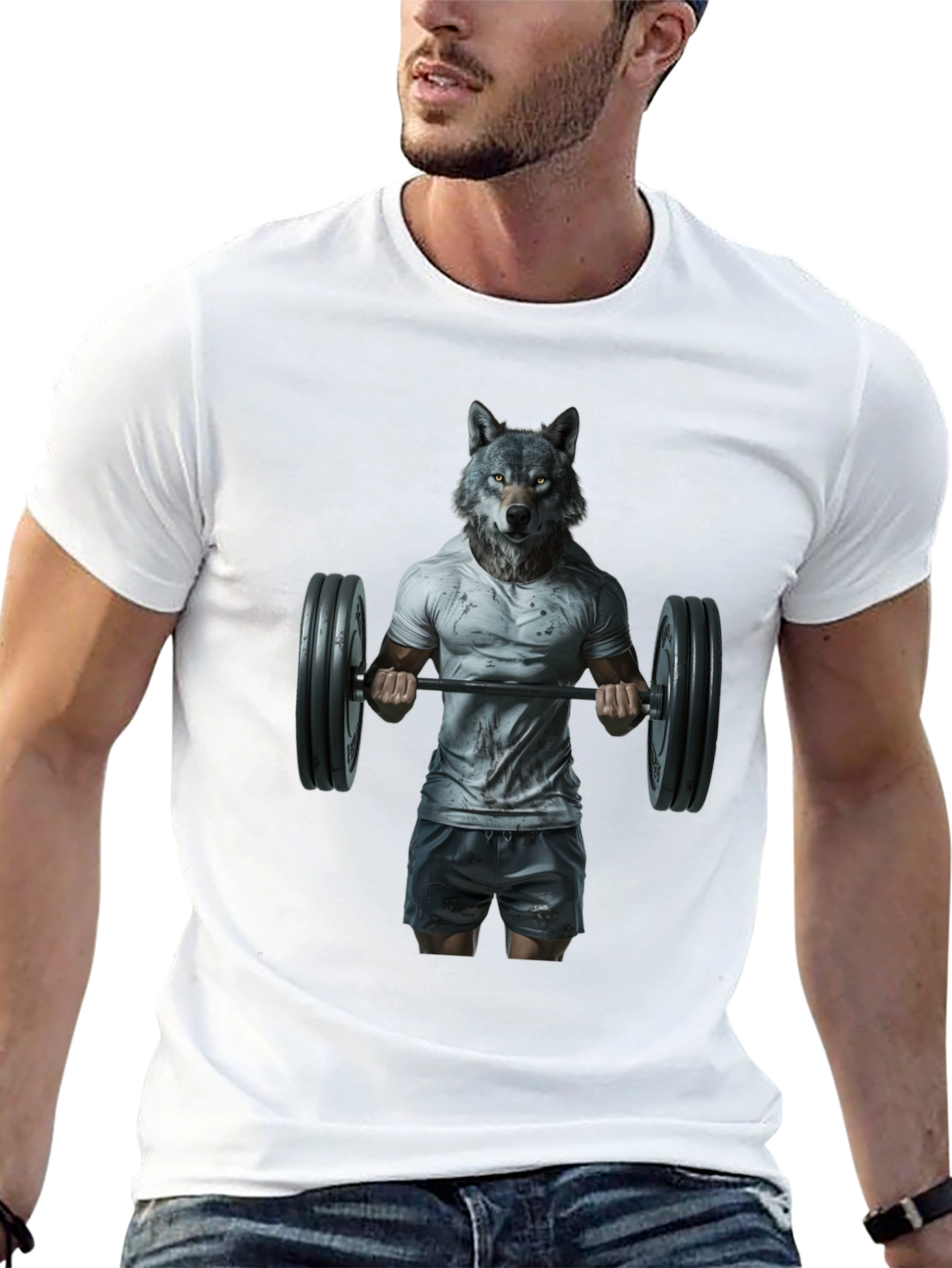 Wolf Gym T-Shirt - Animal Bodybuilding Tee