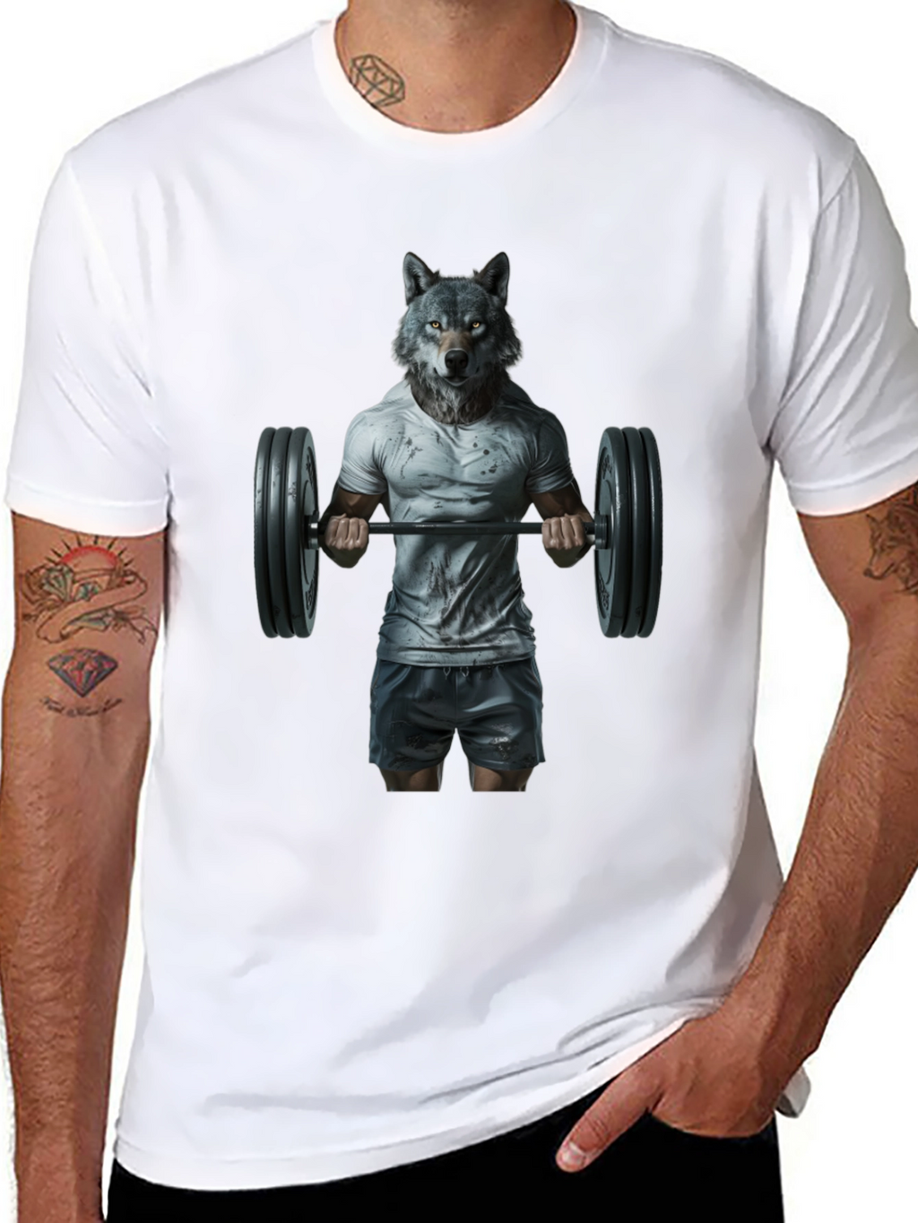 Wolf Gym T-Shirt - Animal Bodybuilding Tee