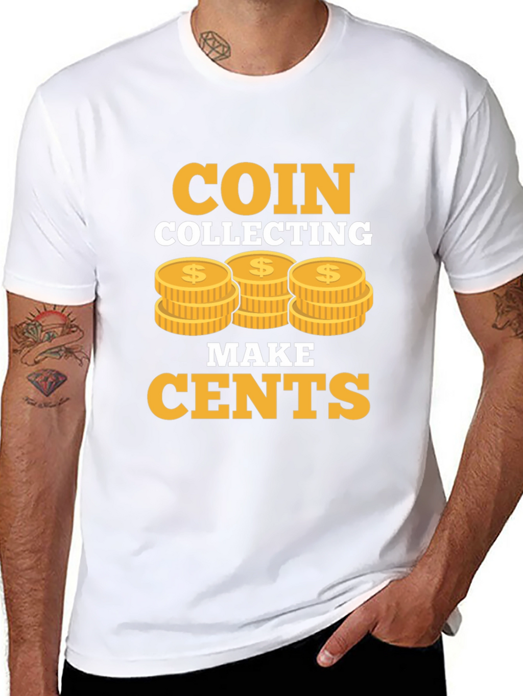 Coin Collecting Makes Cents Graphic Tee