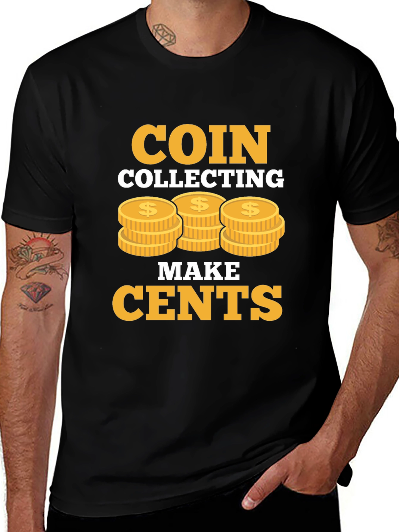 Coin Collecting Makes Cents Graphic Tee