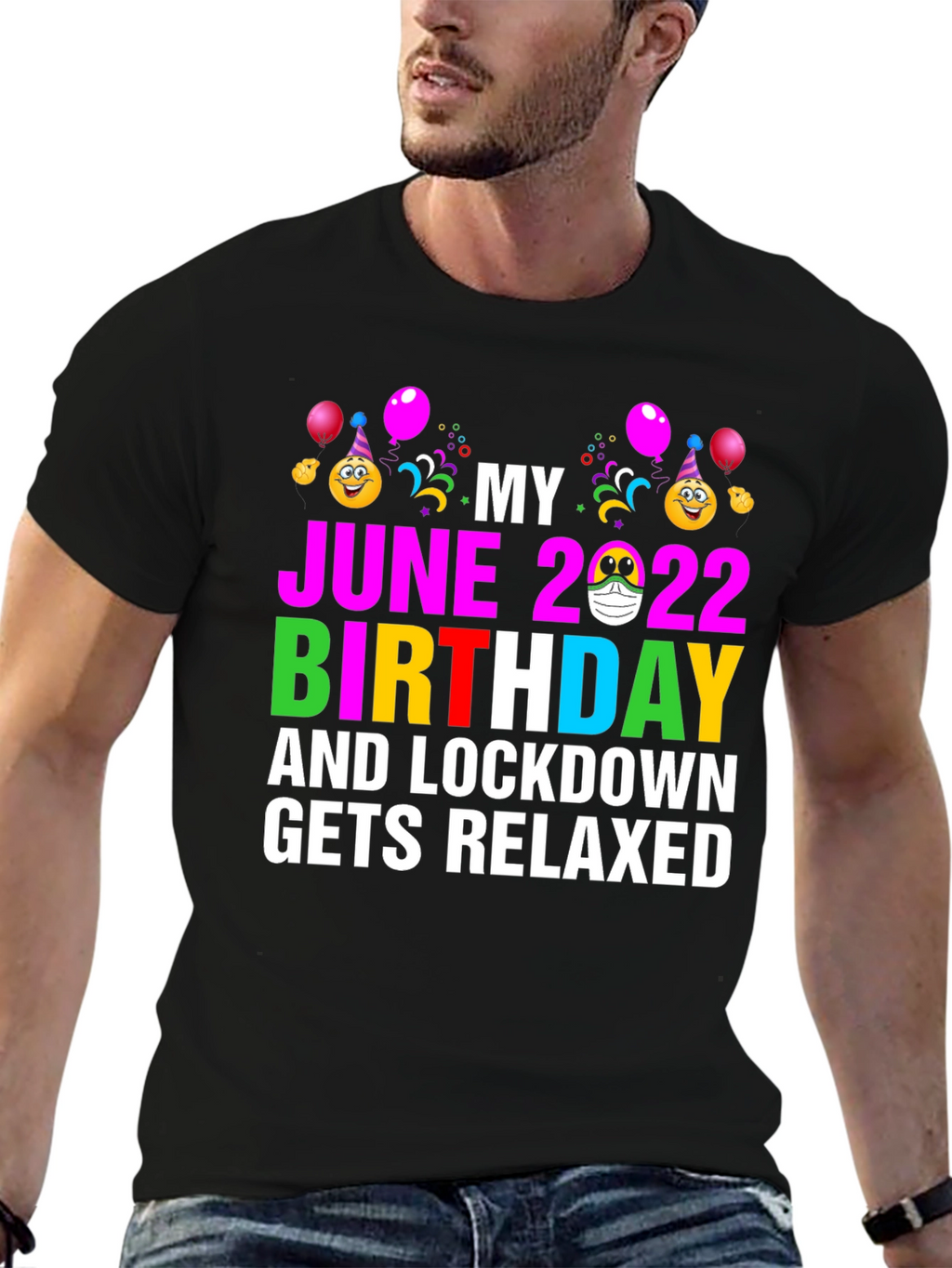 June 2022 Birthday Lockdown Relaxed T-Shirt