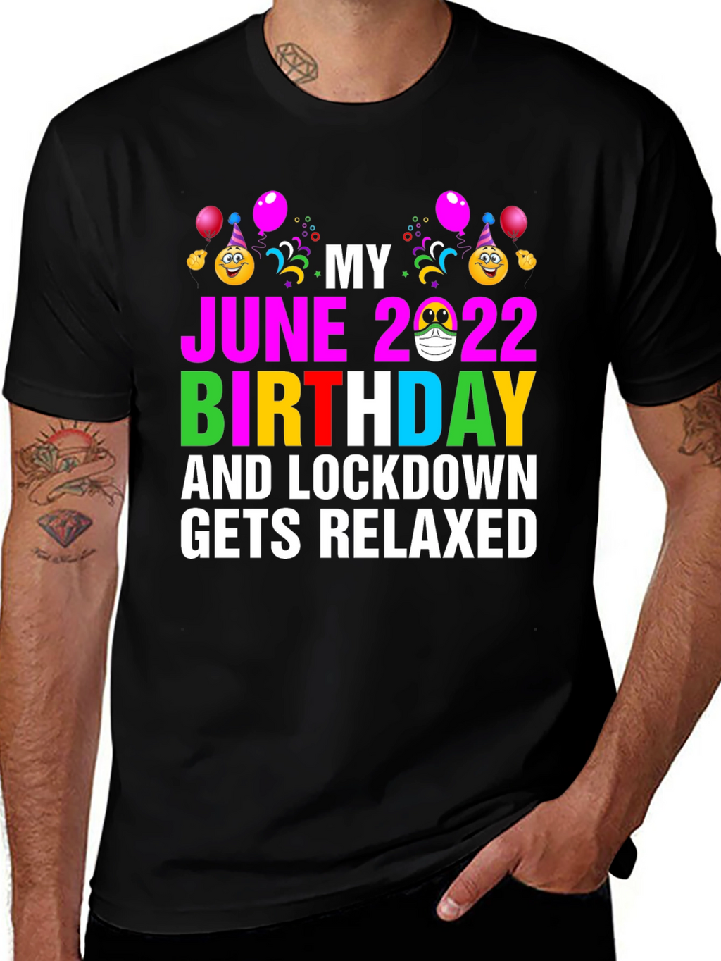 June 2022 Birthday Lockdown Relaxed T-Shirt