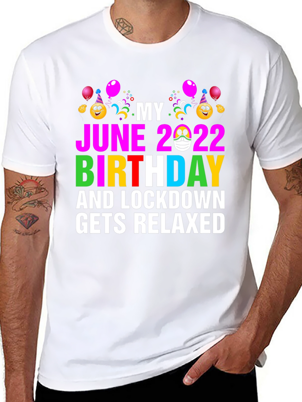 June 2022 Birthday Lockdown Relaxed T-Shirt