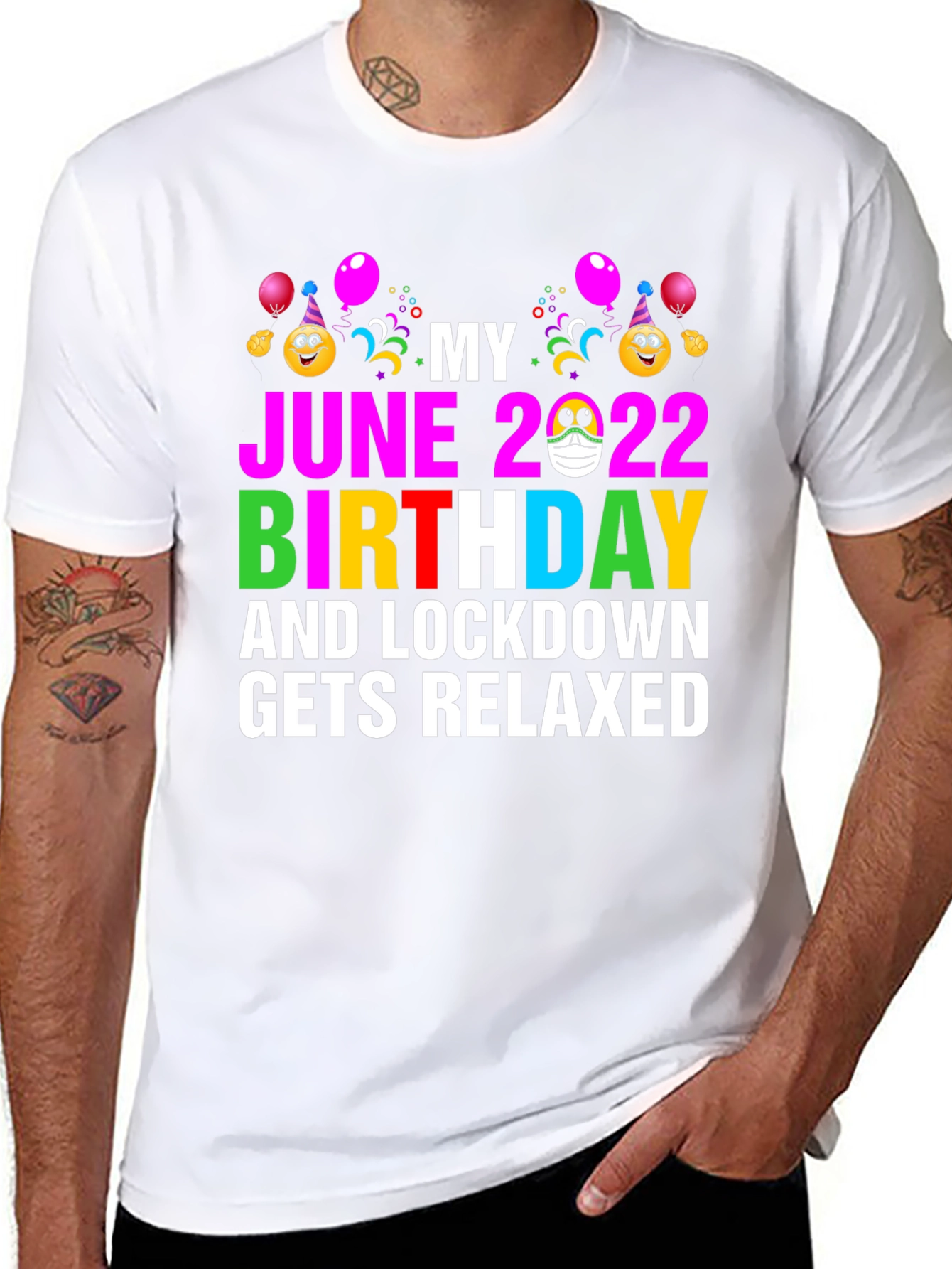 June 2022 Birthday Lockdown Relaxed T-Shirt